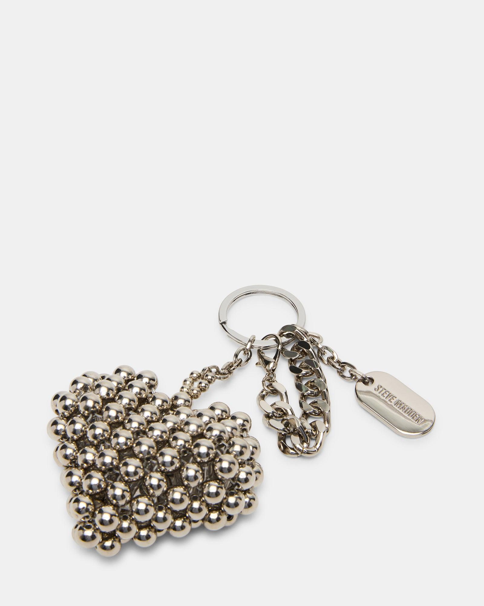 HEART BAG CHARM SILVER Female Product Image