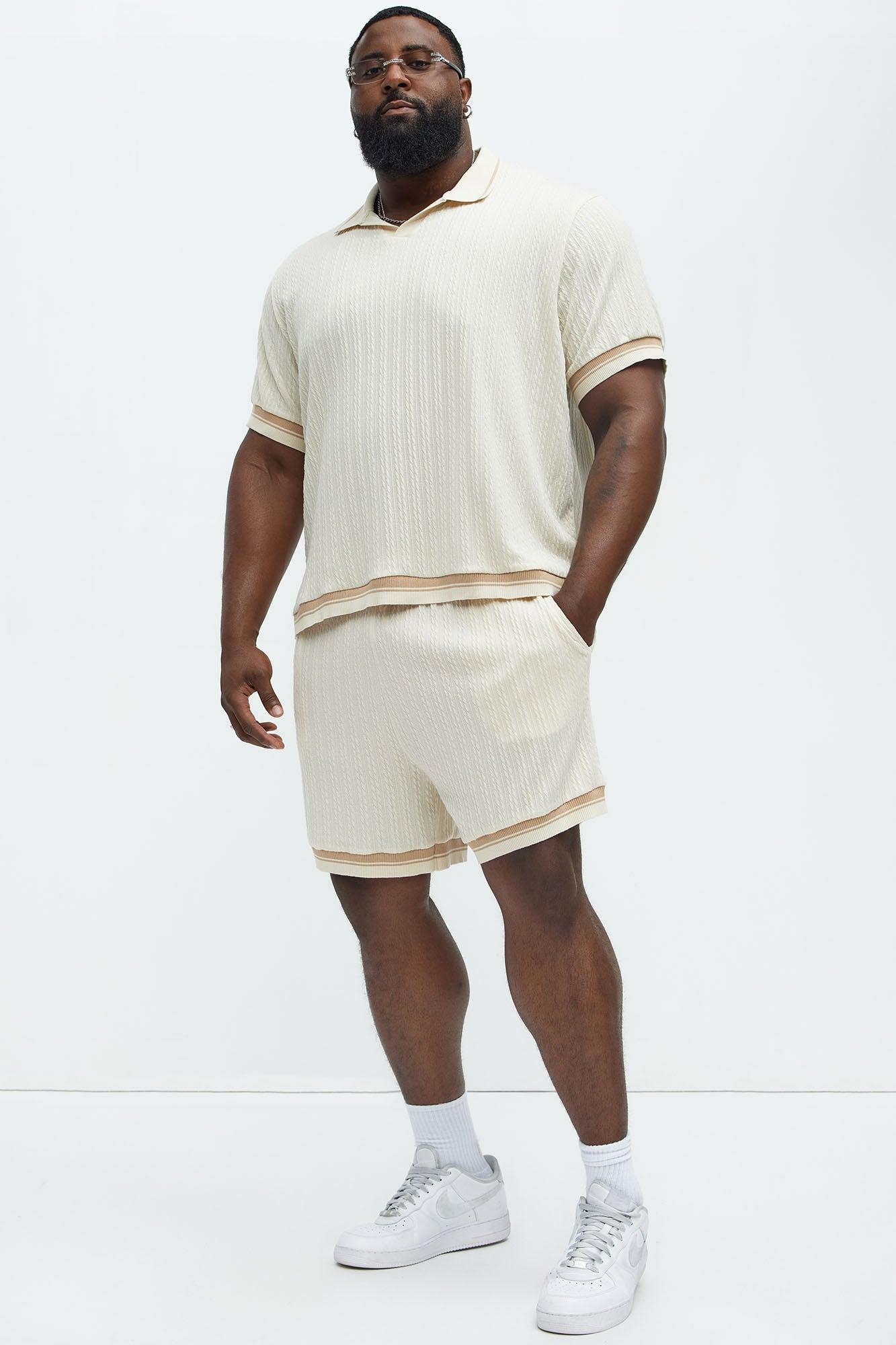 Fisher Knit Shorts - Off White Product Image
