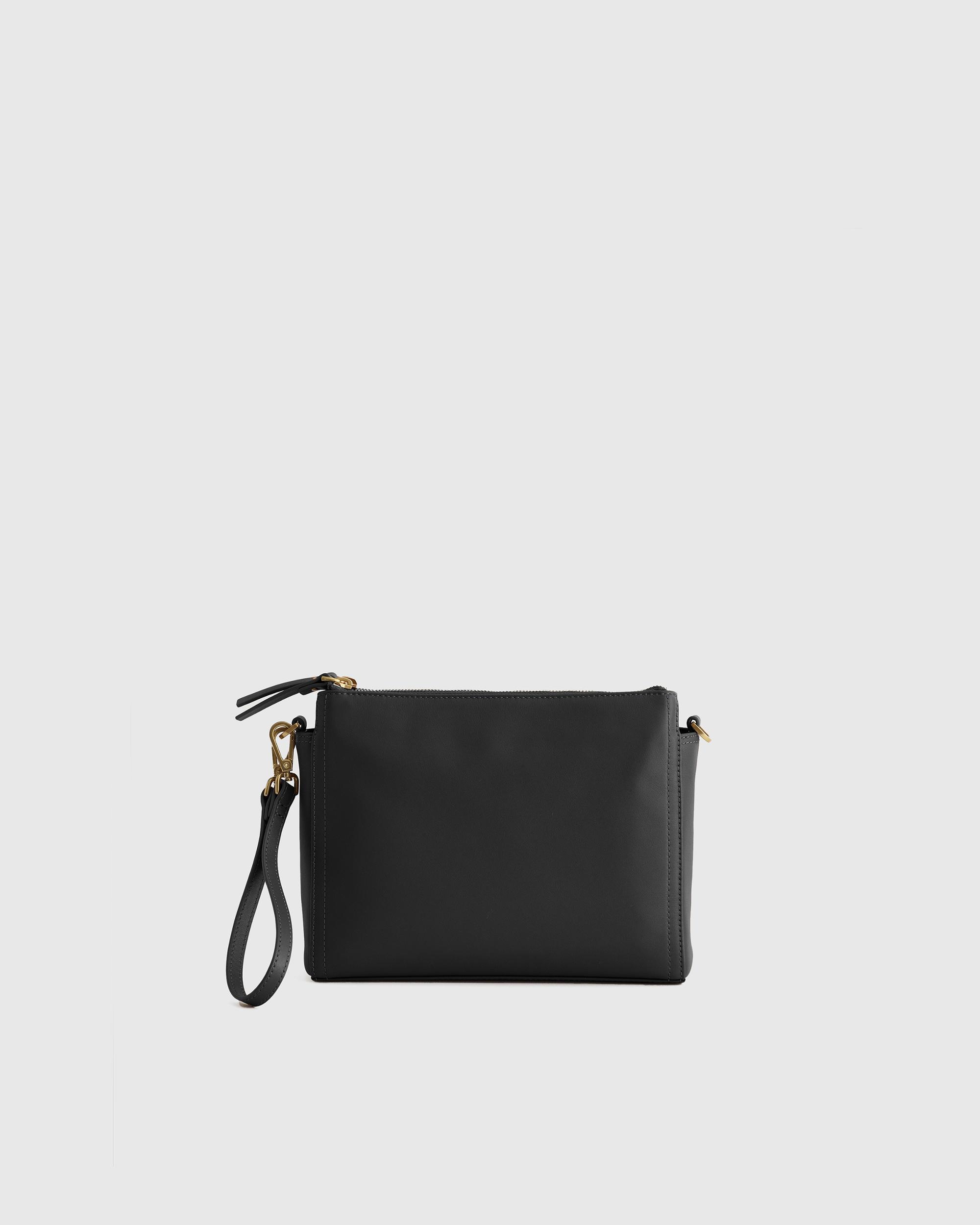 Quince | Women's Italian Leather Triple Compartment Crossbody Product Image