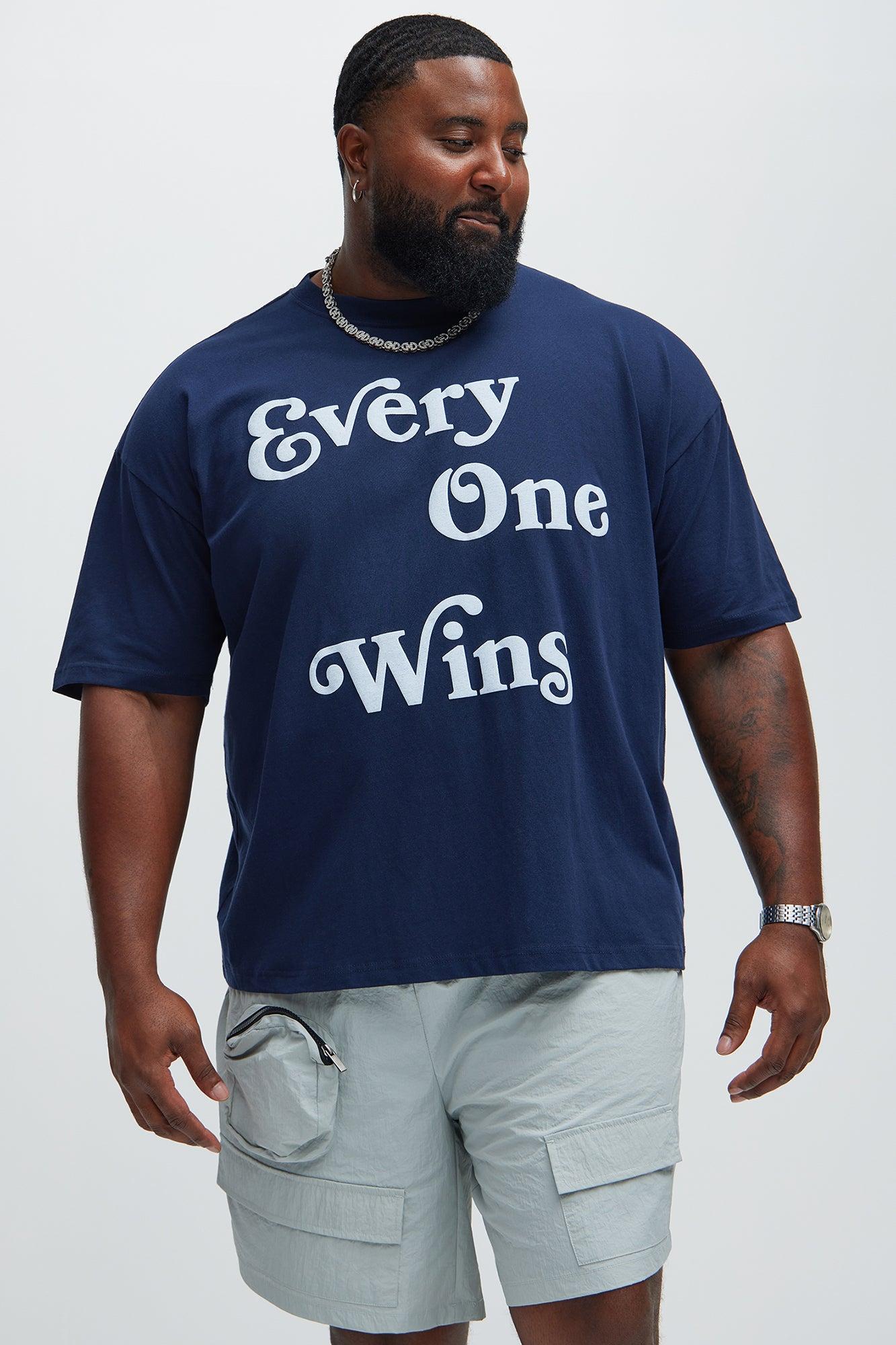Everyone Wins Oversized Short Sleeve Tee - Navy Product Image