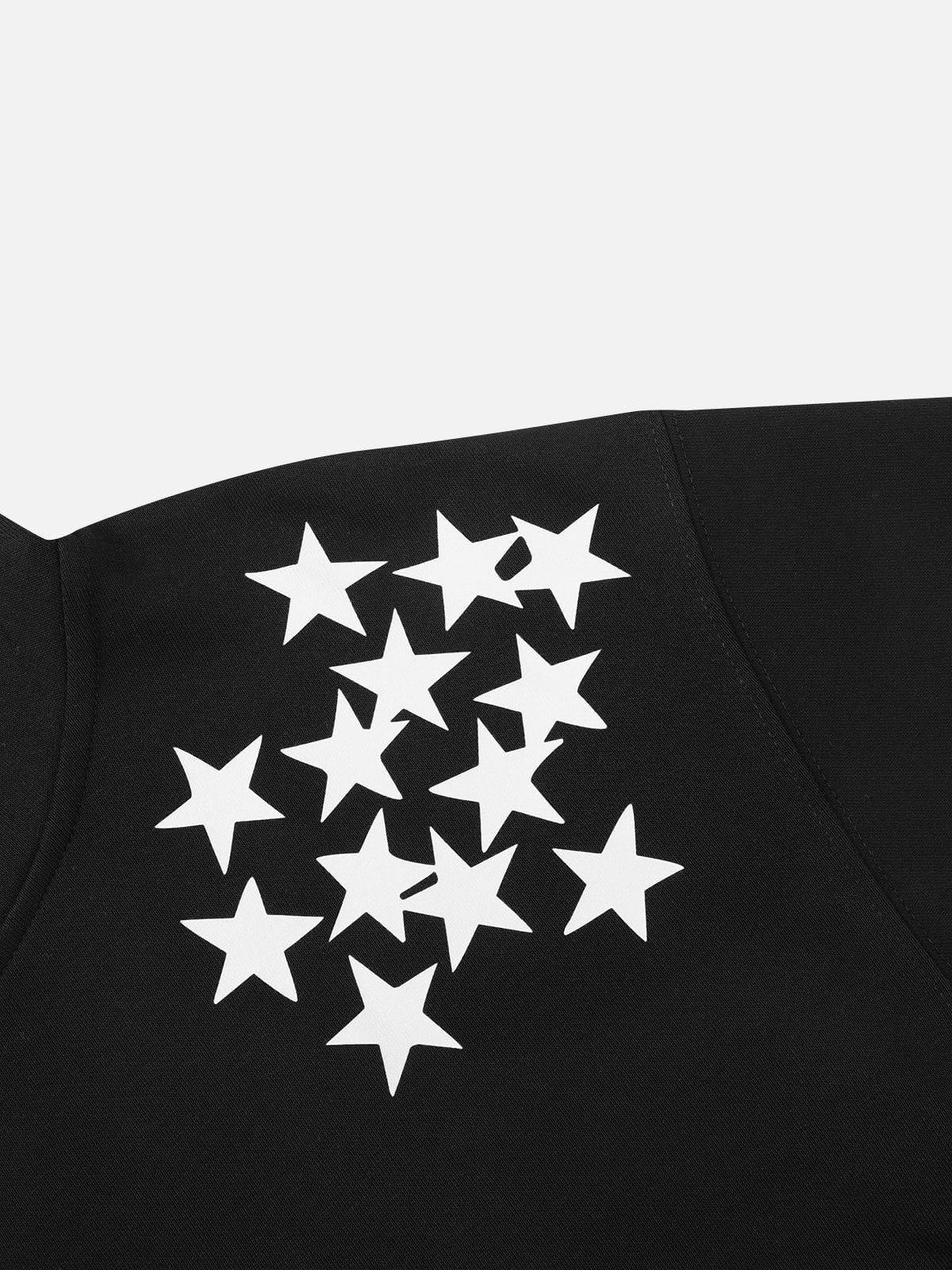 Aelfric Eden Oversized Multi Star Print Hoodie Product Image