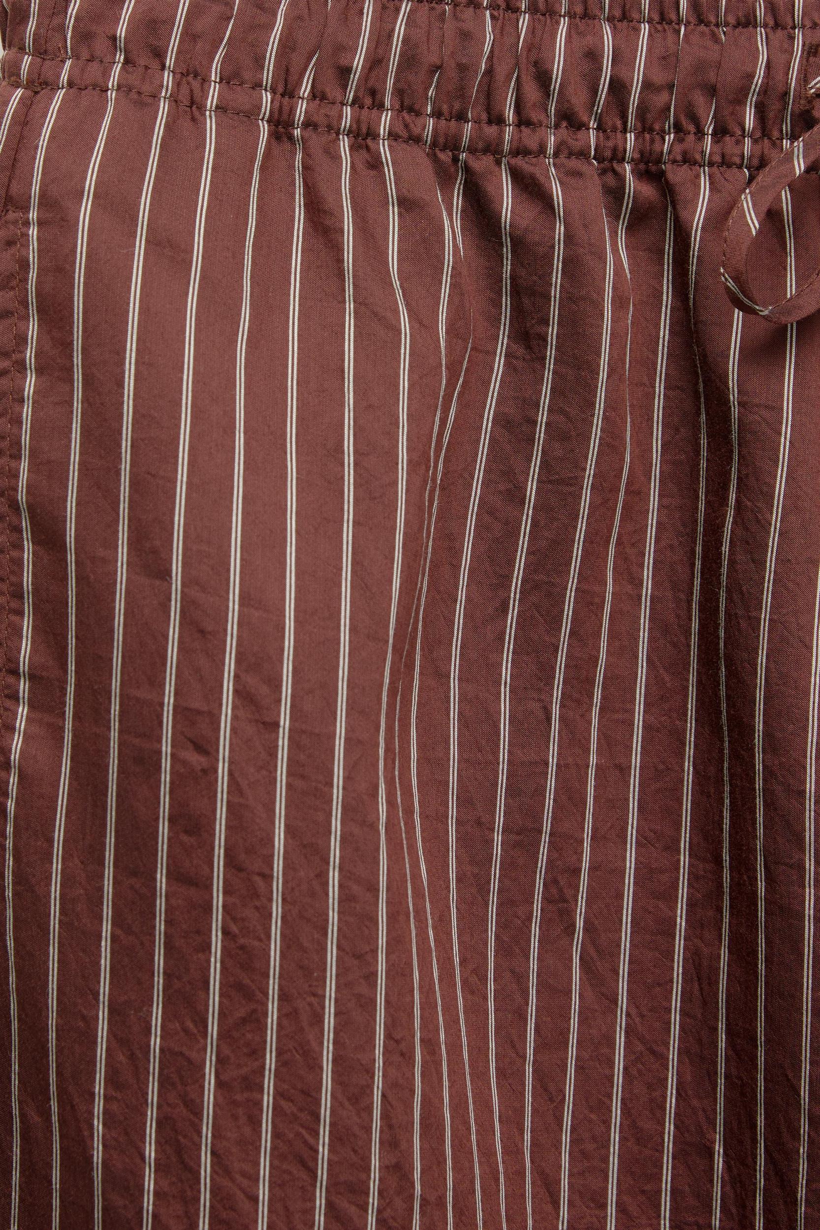 Striped pajama-style pants Product Image