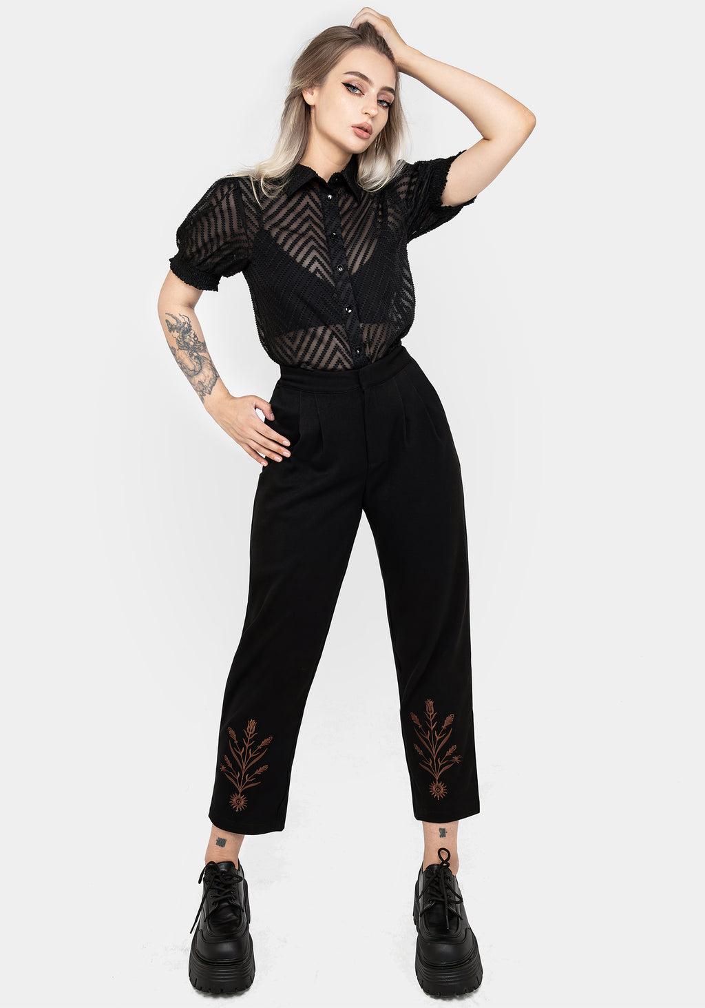 Cybele Embroidered Tapered Trousers Product Image