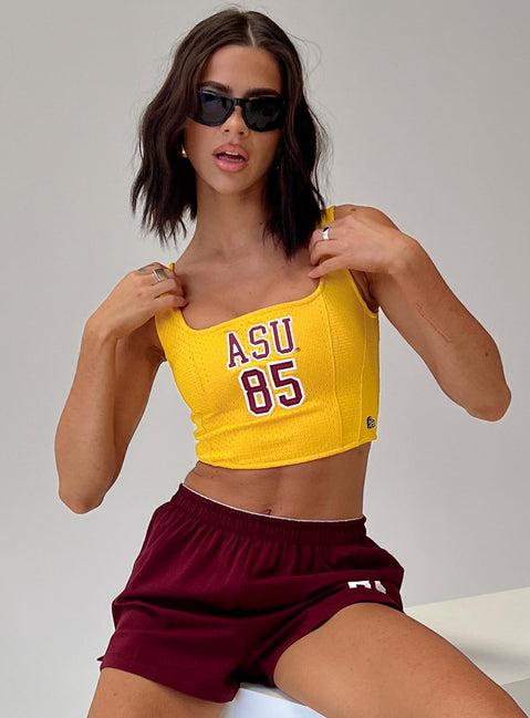 ASU Jersey Corset Top Gold Product Image