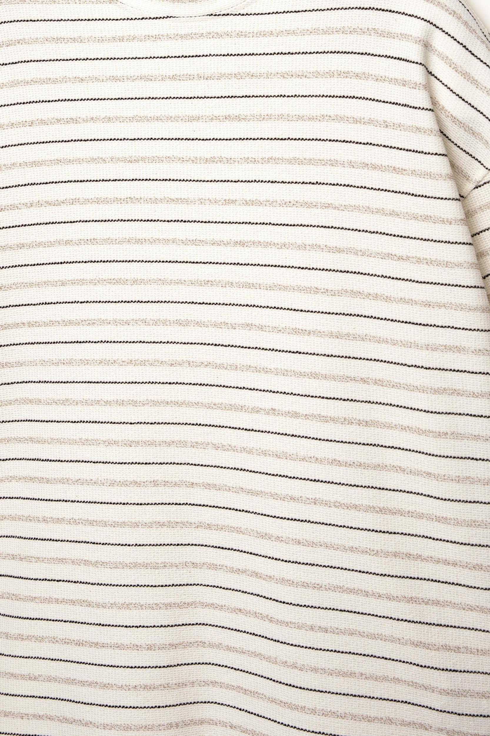 Striped textured T-shirt Product Image