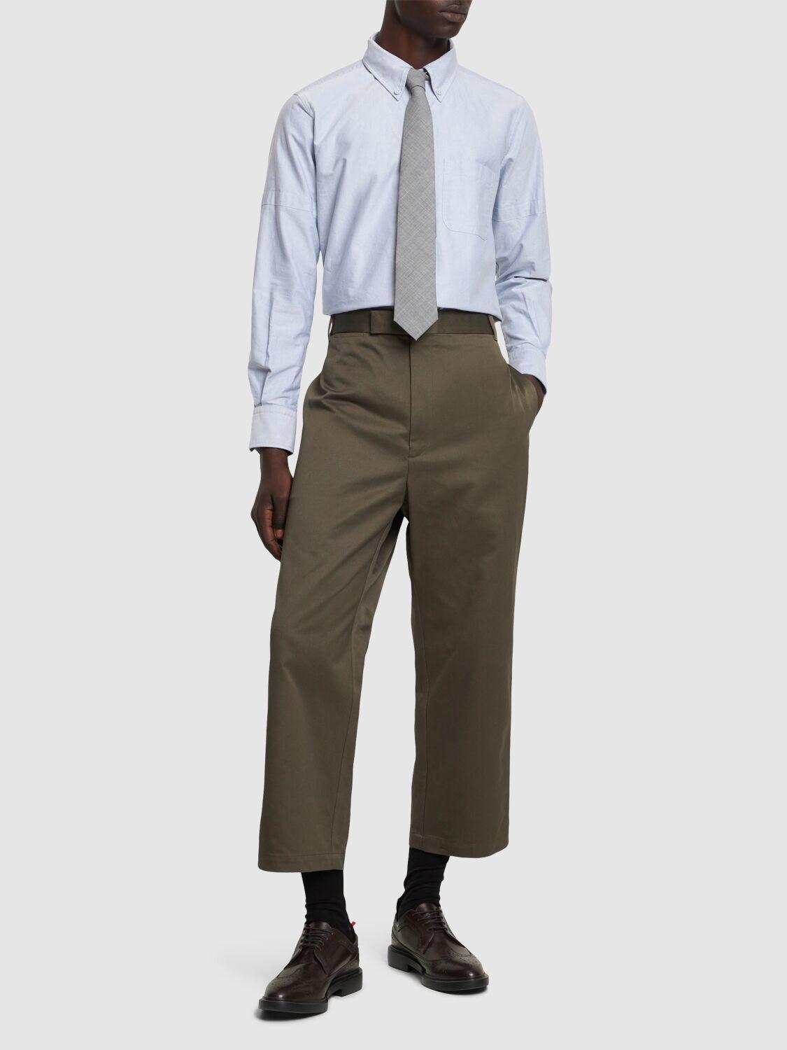 Thom Browne Men's Classic Fit Cotton Button-Down Shirt Product Image