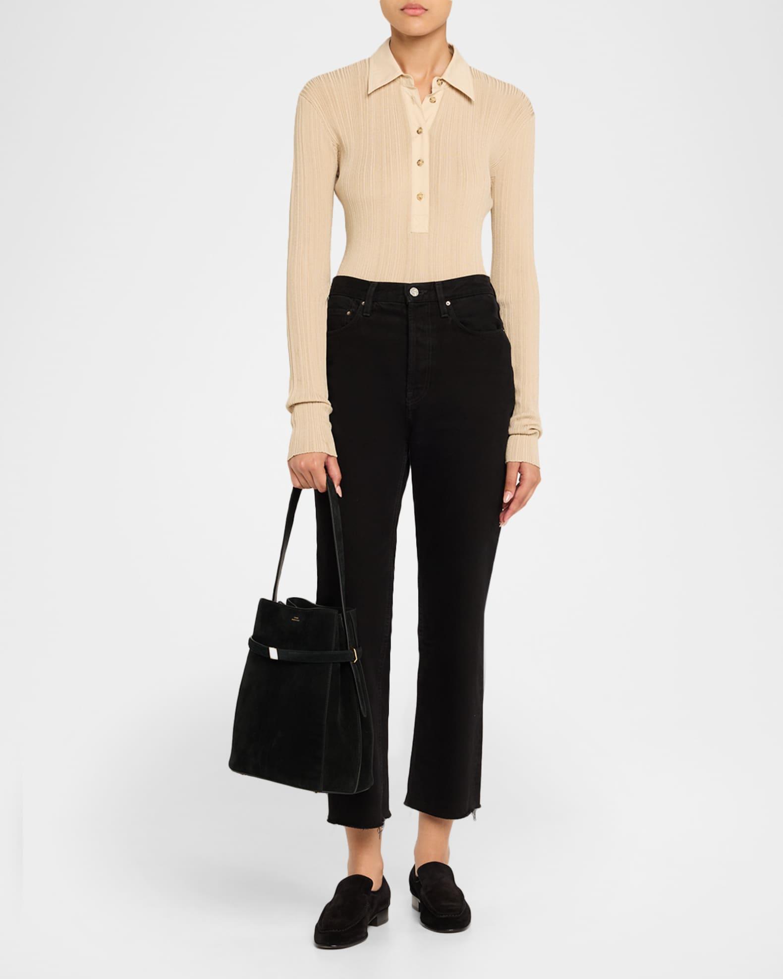 Belted Suede Bucket Bag Product Image