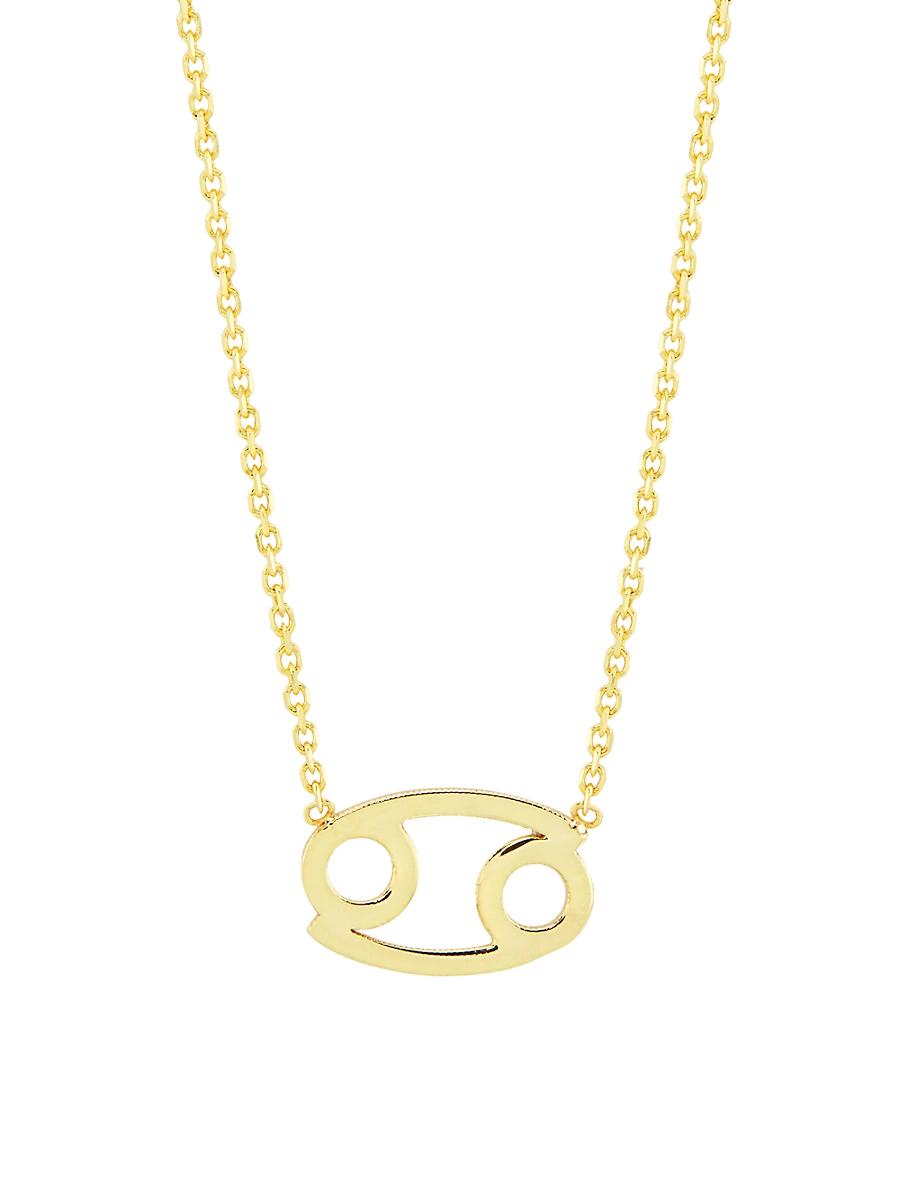 Womens 14K Gold Astrological Sign Pendant Necklace Product Image