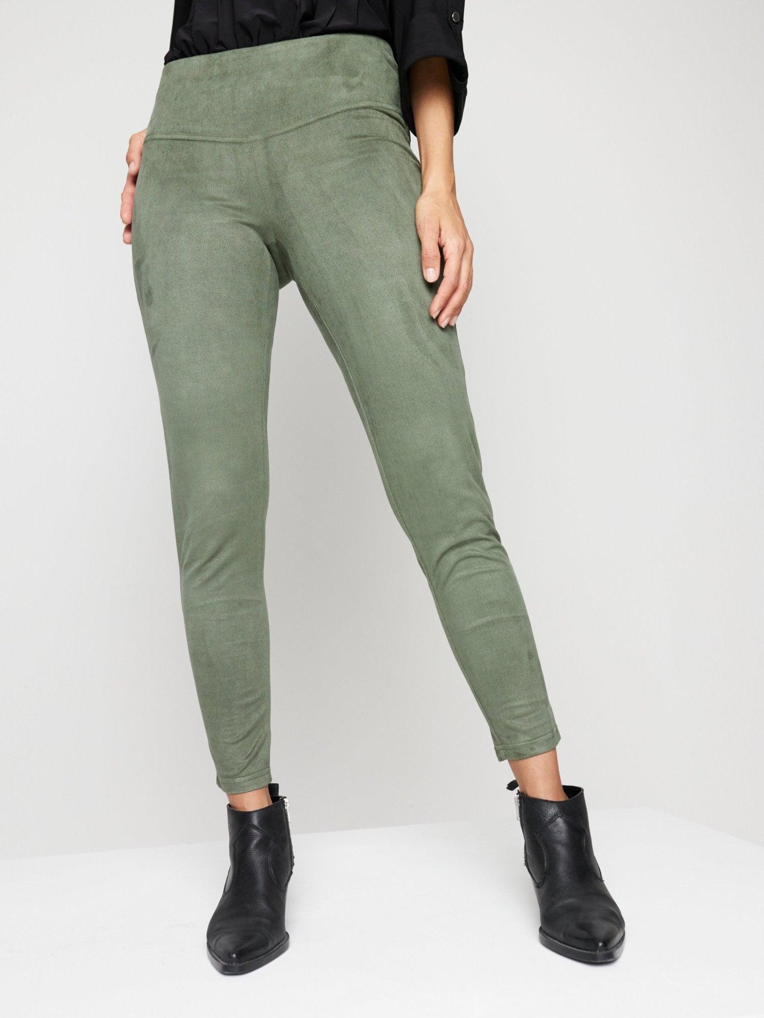 Roz & Ali Tummy Control Faux Suede Female Product Image