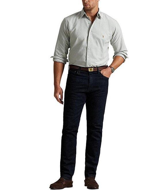 Polo Ralph Lauren Big & Tall Solid Oxford Long Sleeve Woven Shirt Product Image