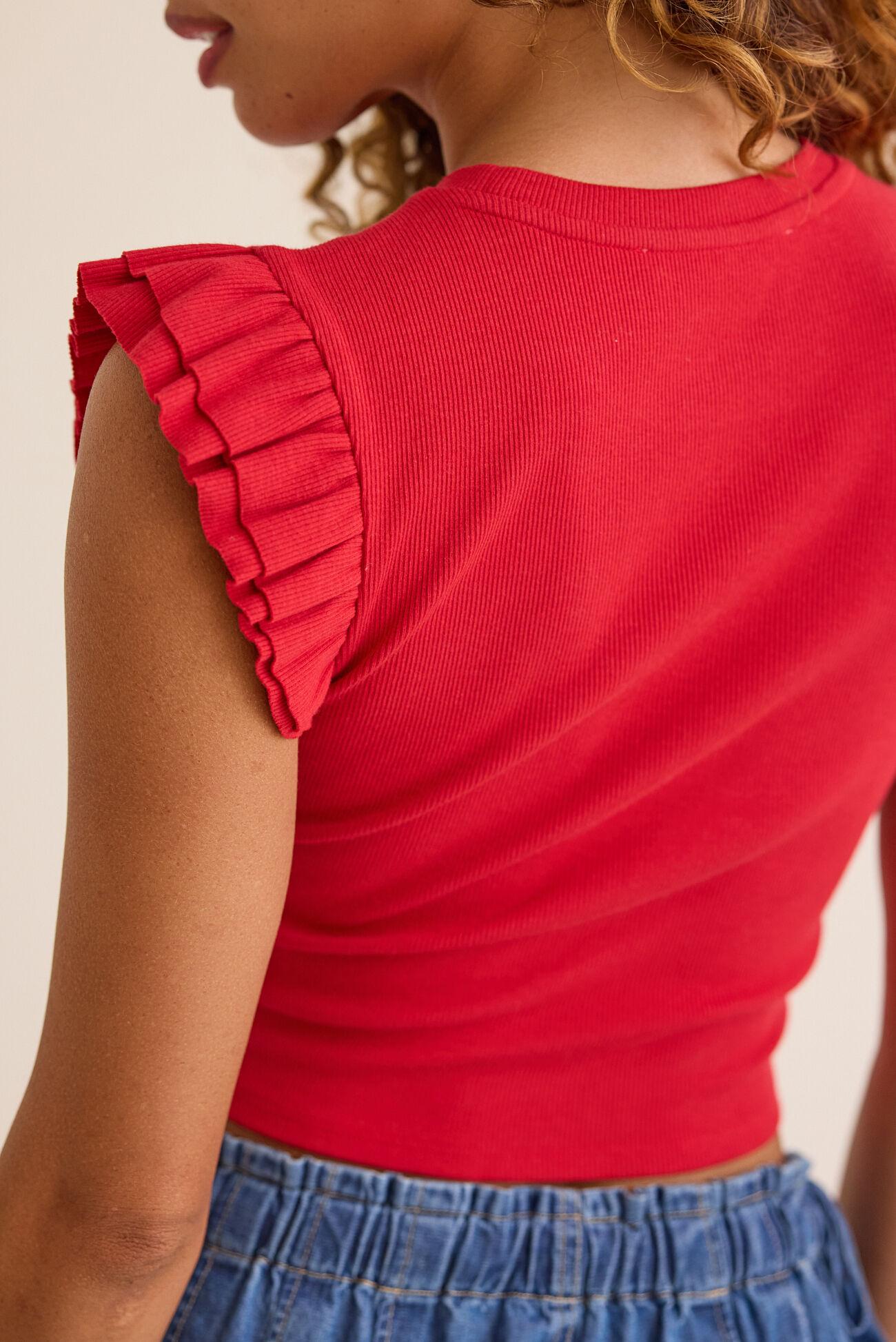 Alina Flutter Sleeve Top Product Image