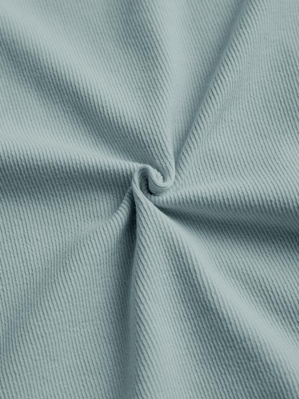 Cutout Irregular Neckline Long Sleeve Tee Product Image