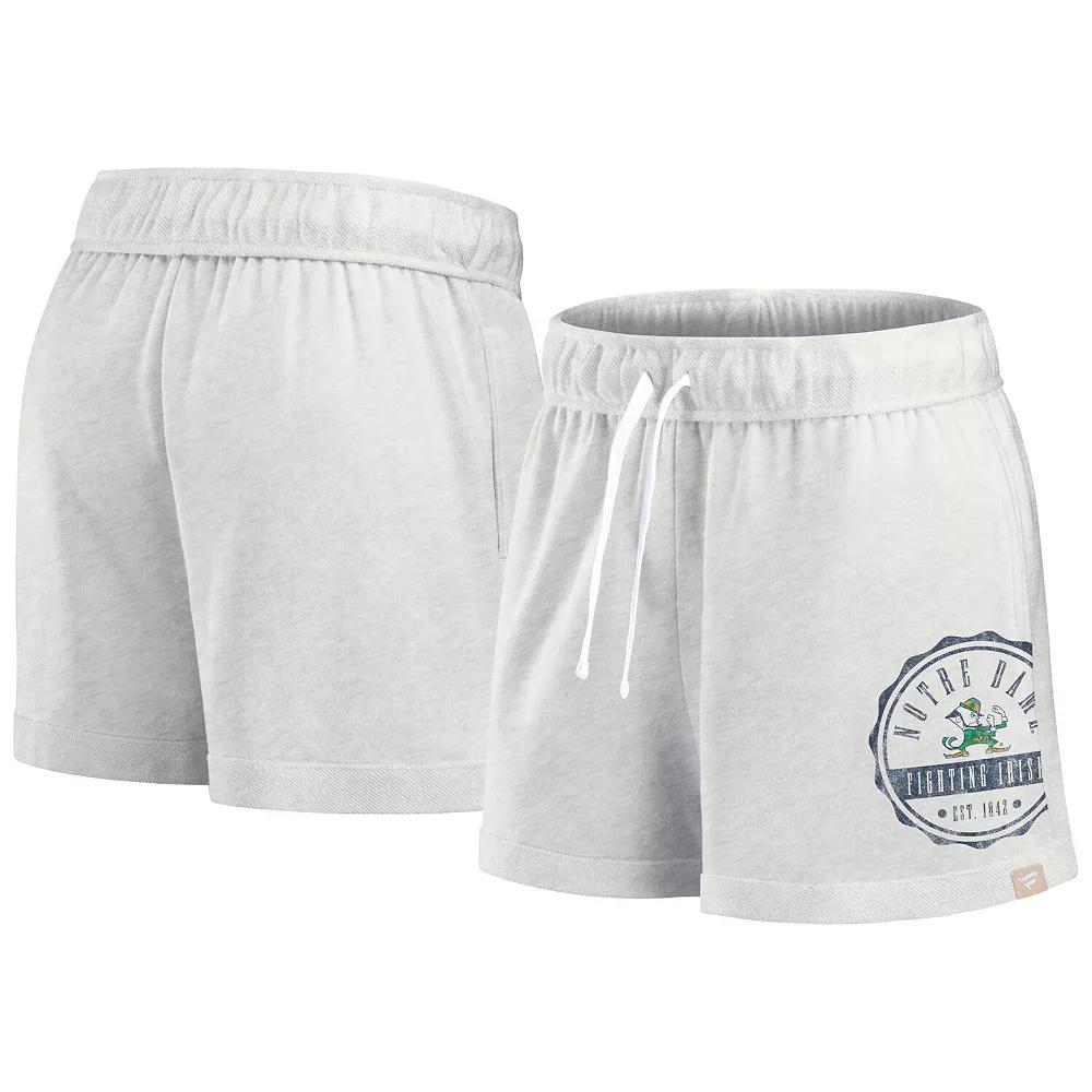 Women's Fanatics Oatmeal Notre Dame Fighting Irish Win Badge Shorts,  Product Image
