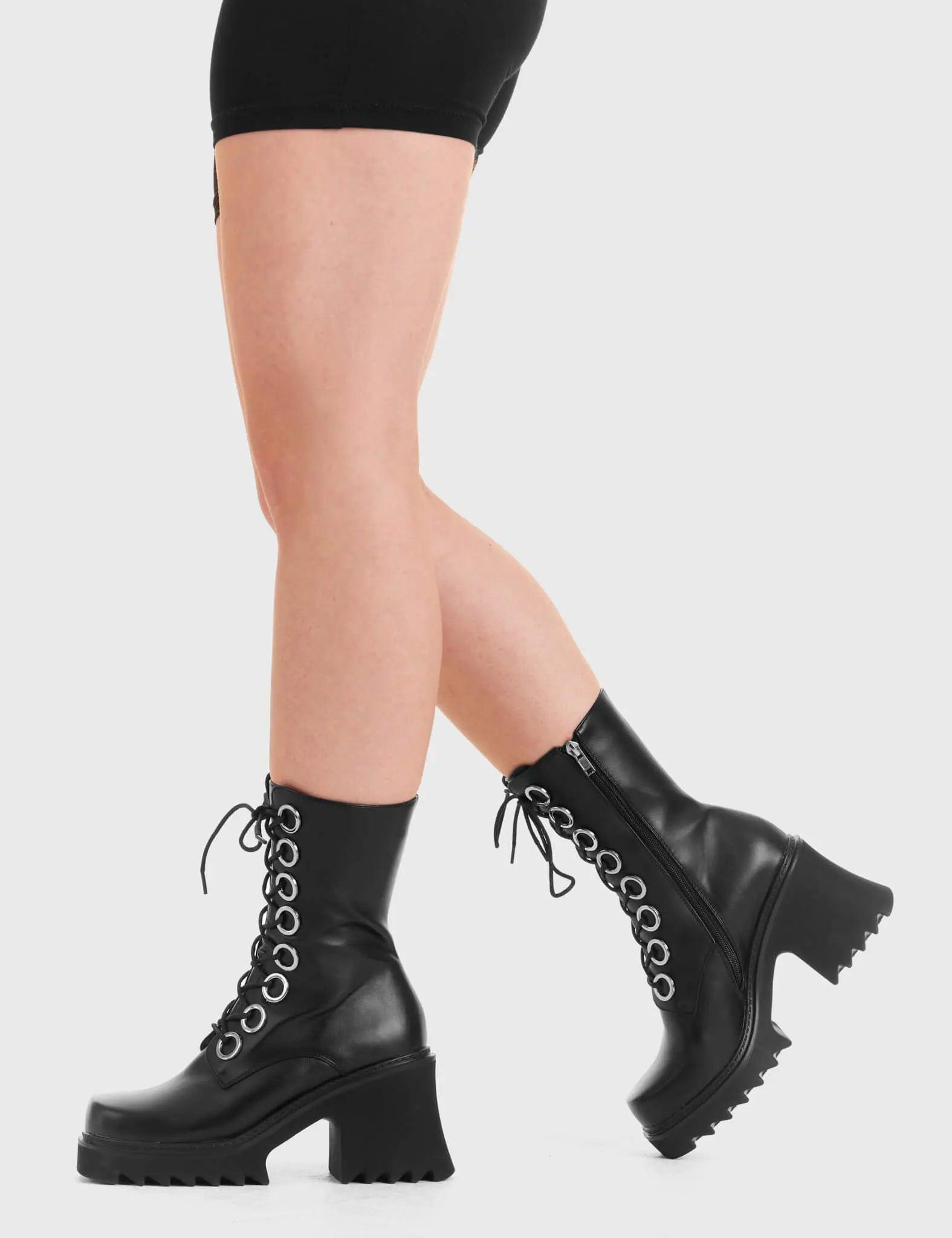 Bulletproof Chunky Platform Ankle Boots Product Image