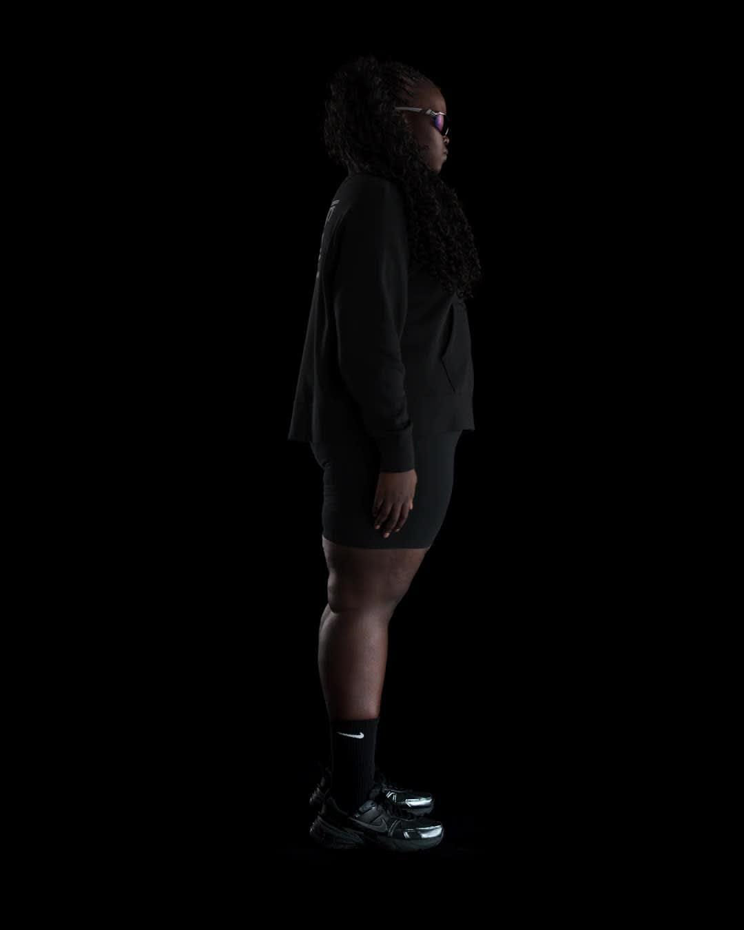 Nike Sportswear Club Fleece Women's Mock-Neck 1/2-Zip Graphic Top (Plus Size) Product Image