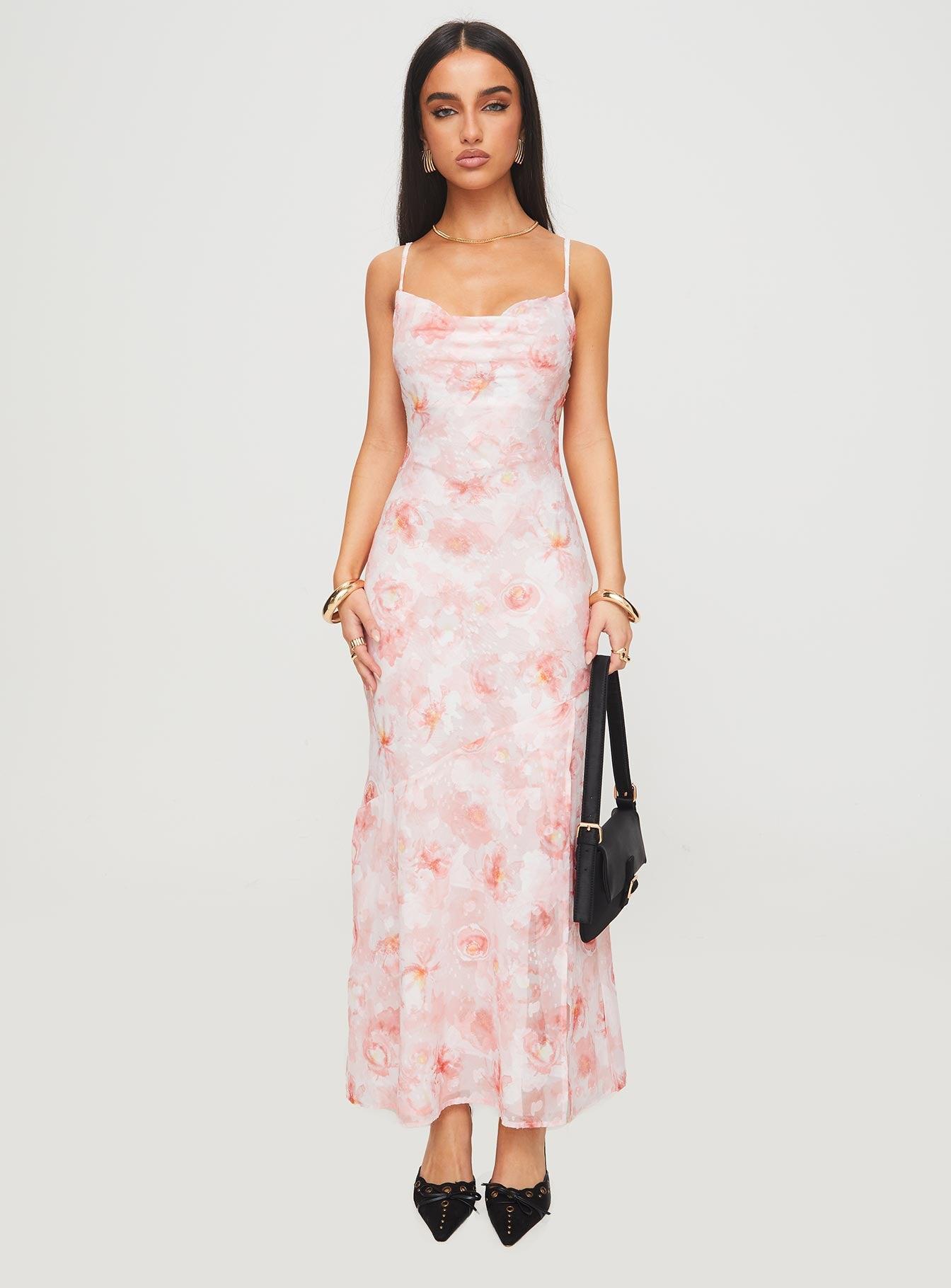 Mafalde Maxi Dress Pink Product Image