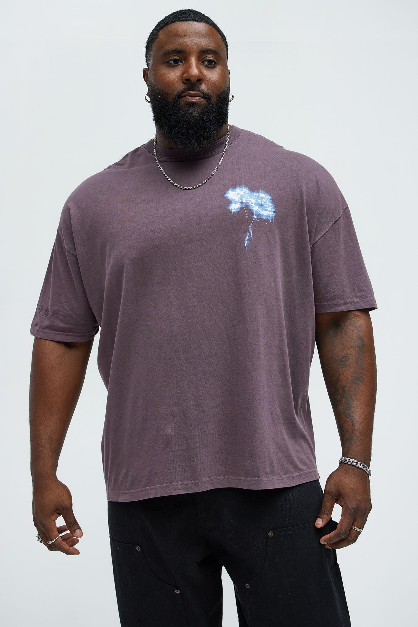 Cali Angel Oversized Short Sleeve Tee - Purple Product Image