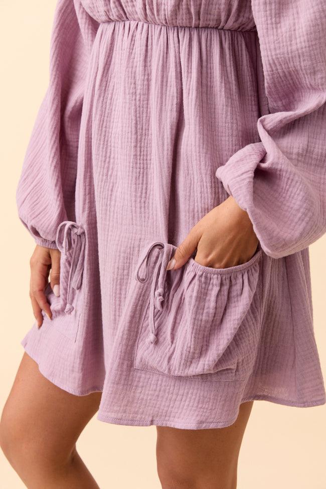 Veronica Lavender Mini Dress Product Image