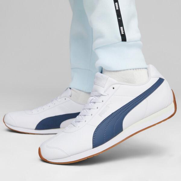 PUMA Turin III Men's Sneakers in White/Inky Blue/Gum Product Image