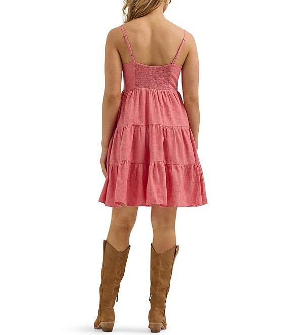 Wrangler® Retro® Americana Sleeveless Tiered Minidress Product Image