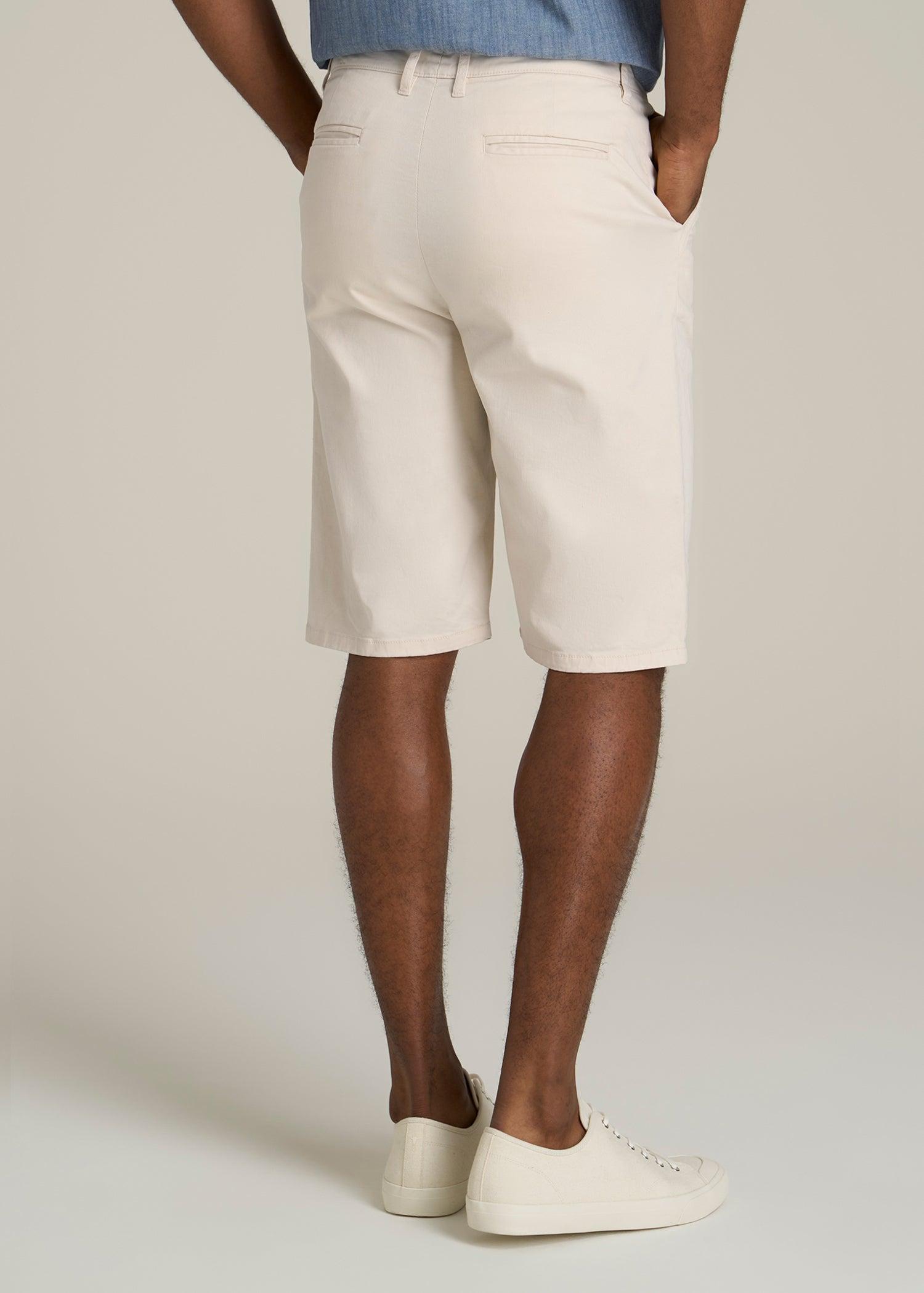 Chino Shorts for Tall Men in Chalk Male Product Image