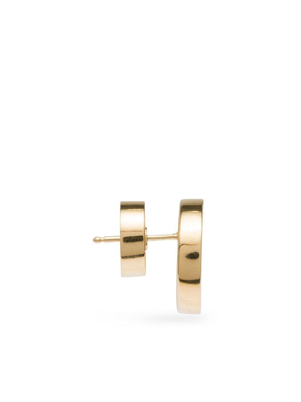 logo-embossed stud earrings Product Image