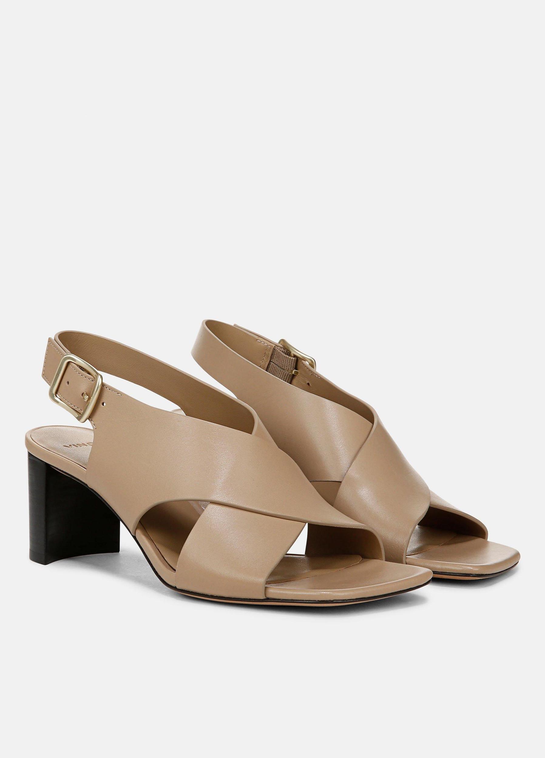 Omega Leather Heeled Sandal Product Image