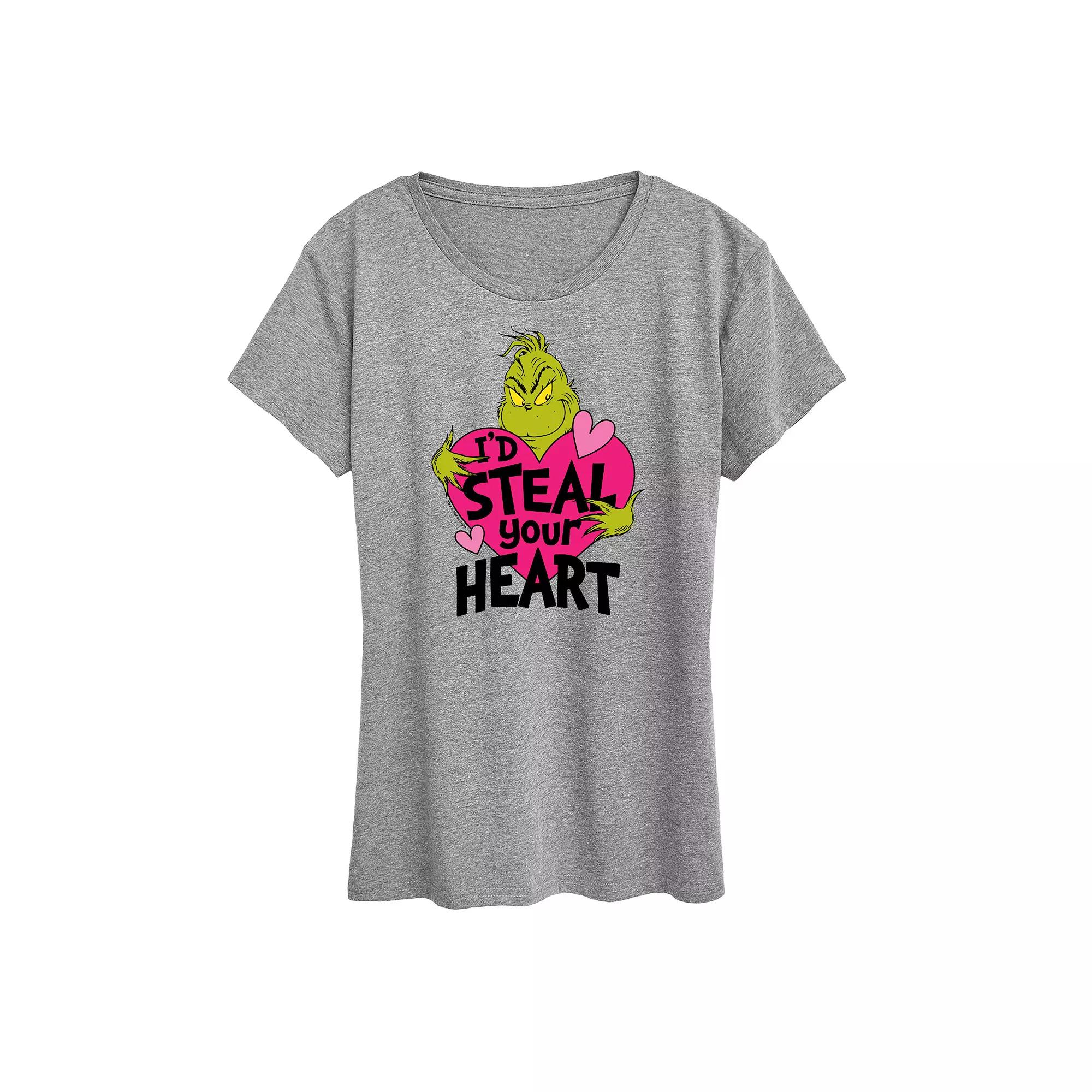 Women's Grinch I'd Steal Your Heart Graphic Tee,  Product Image