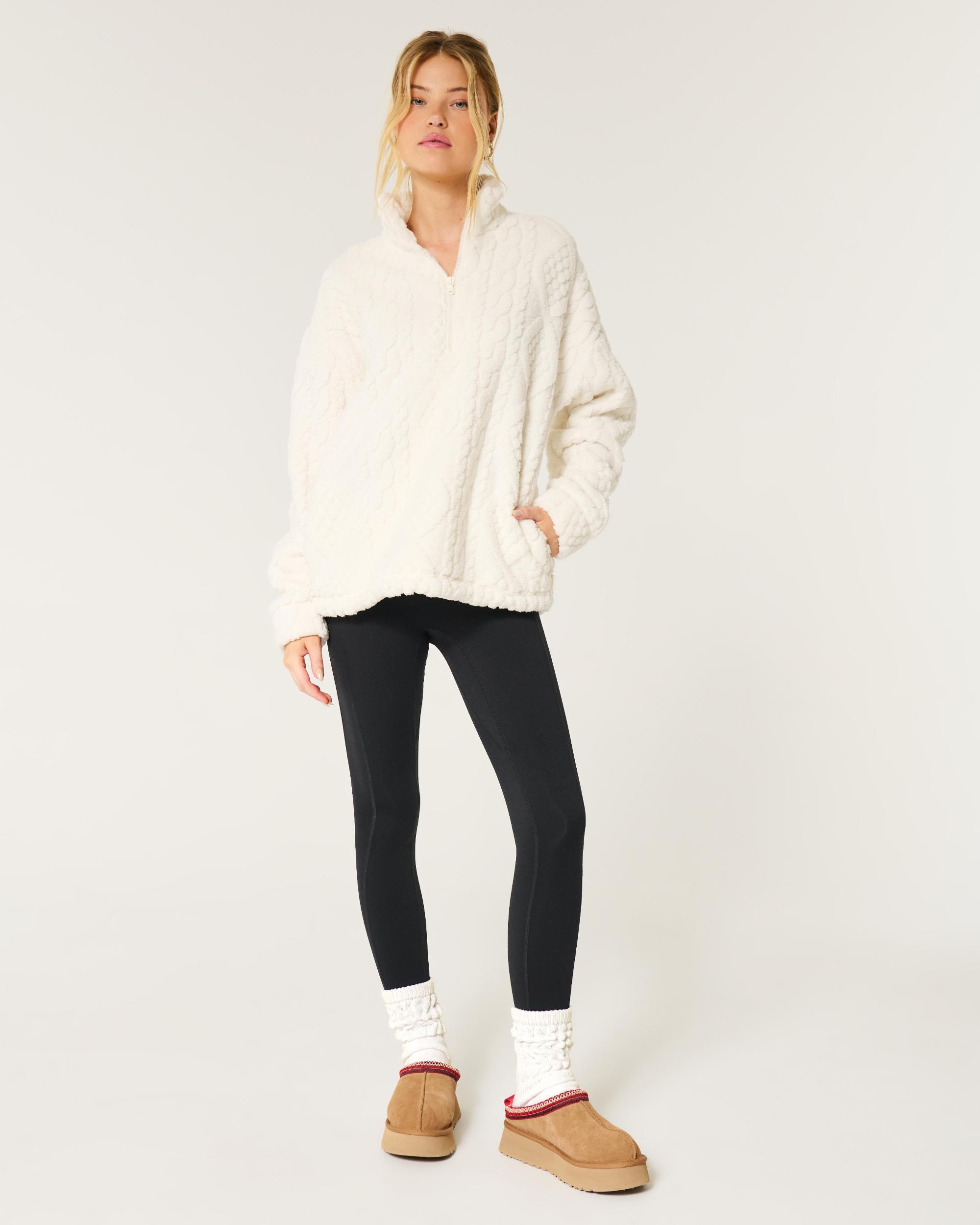 Gilly Hicks Oversized Cozy Quarter-Zip Top Product Image