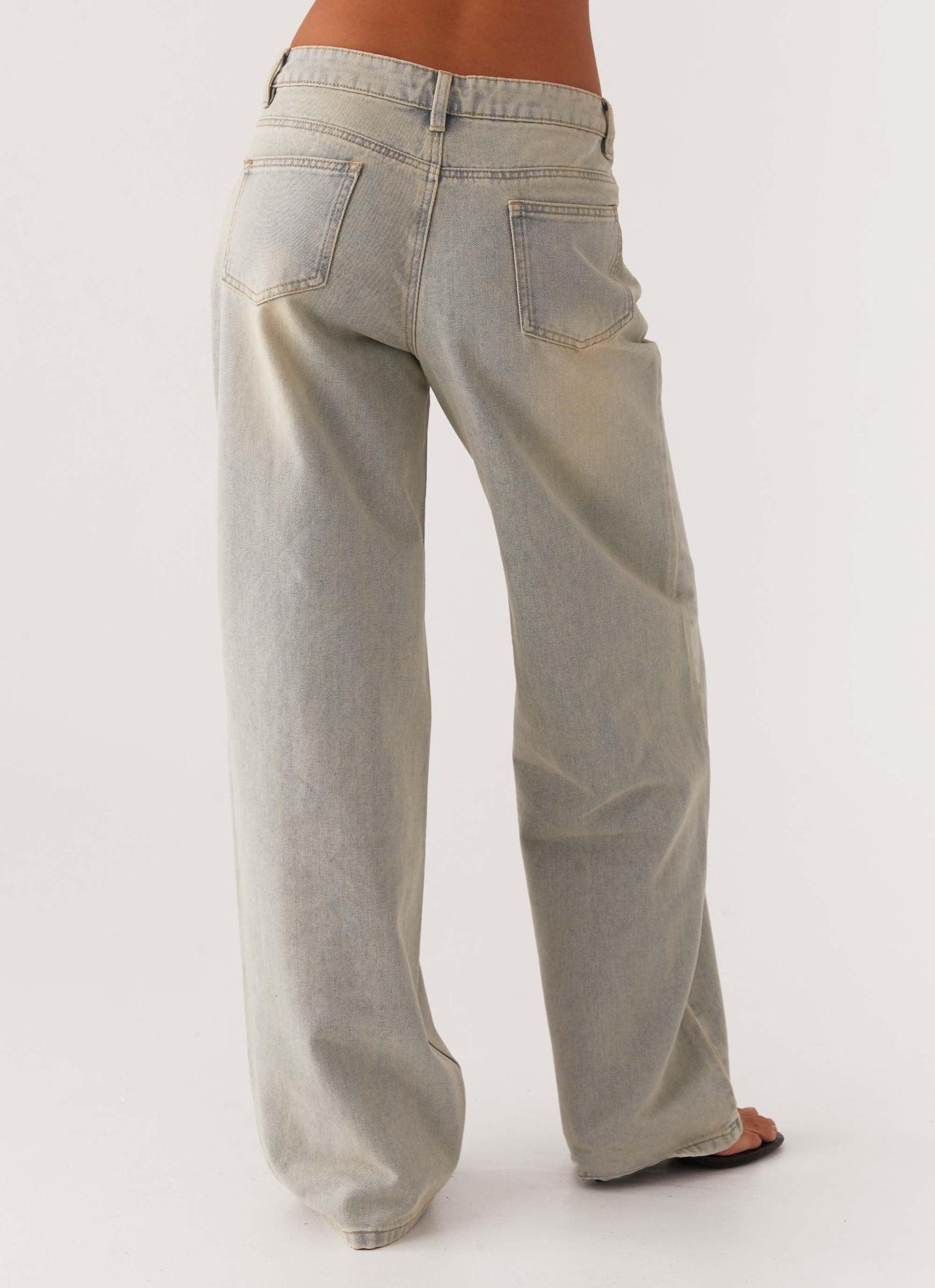 Keanna Low Rise Denim Jeans - Vintage Product Image