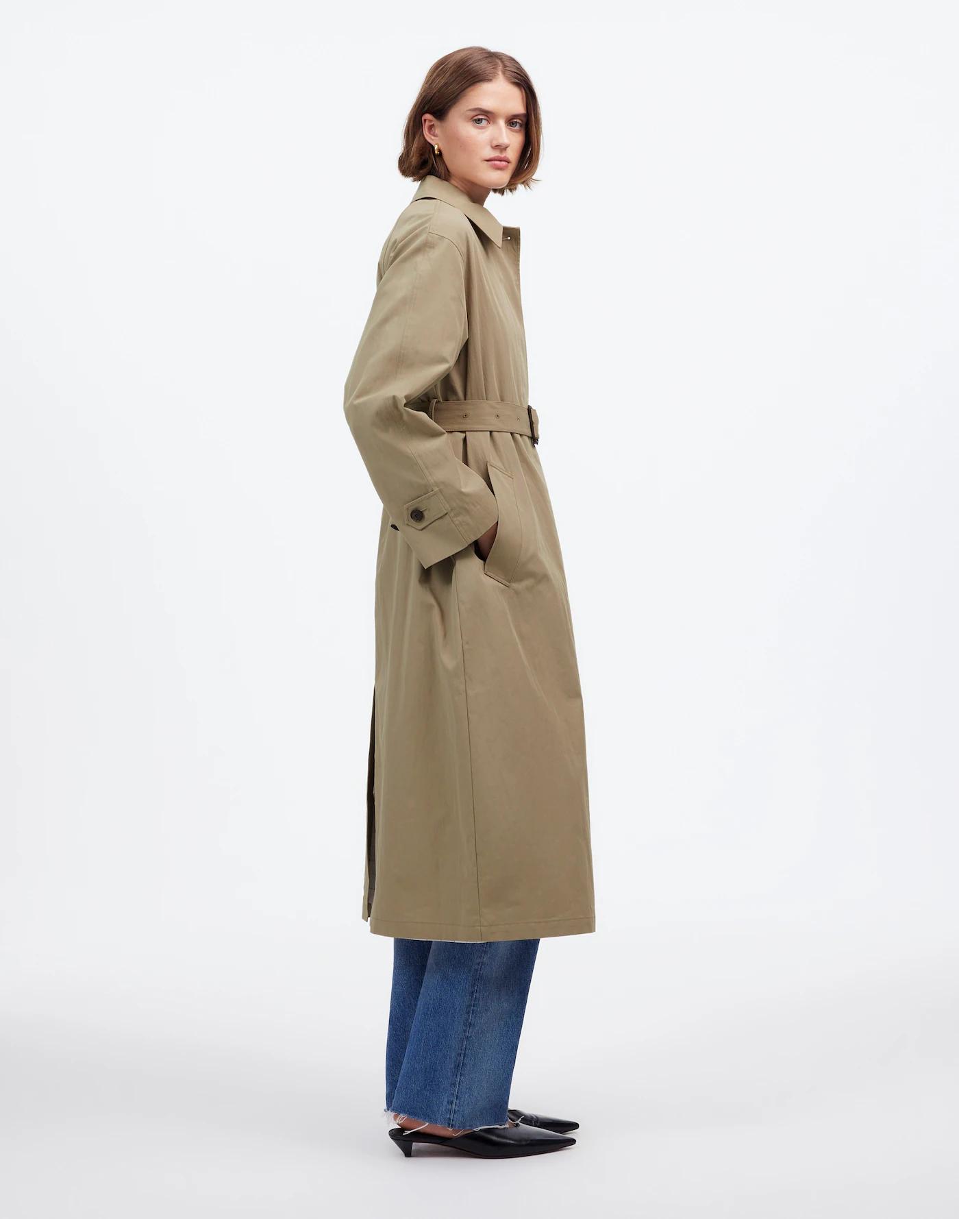 Single-Breasted Trench Coat Product Image