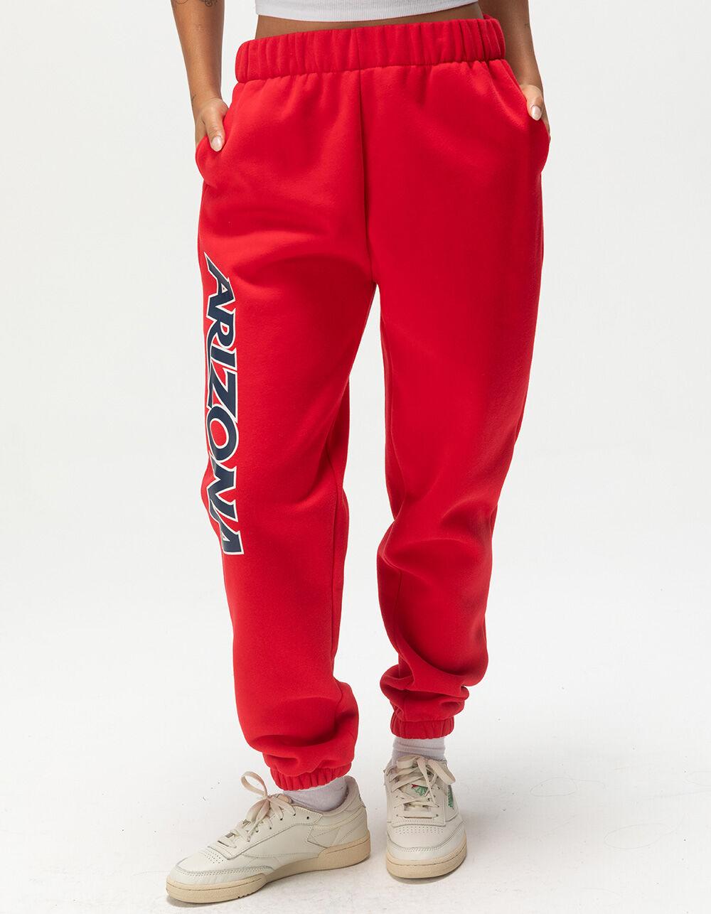 HYPE AND VICE University of Arizona Womens Sweatpants - RED Product Image