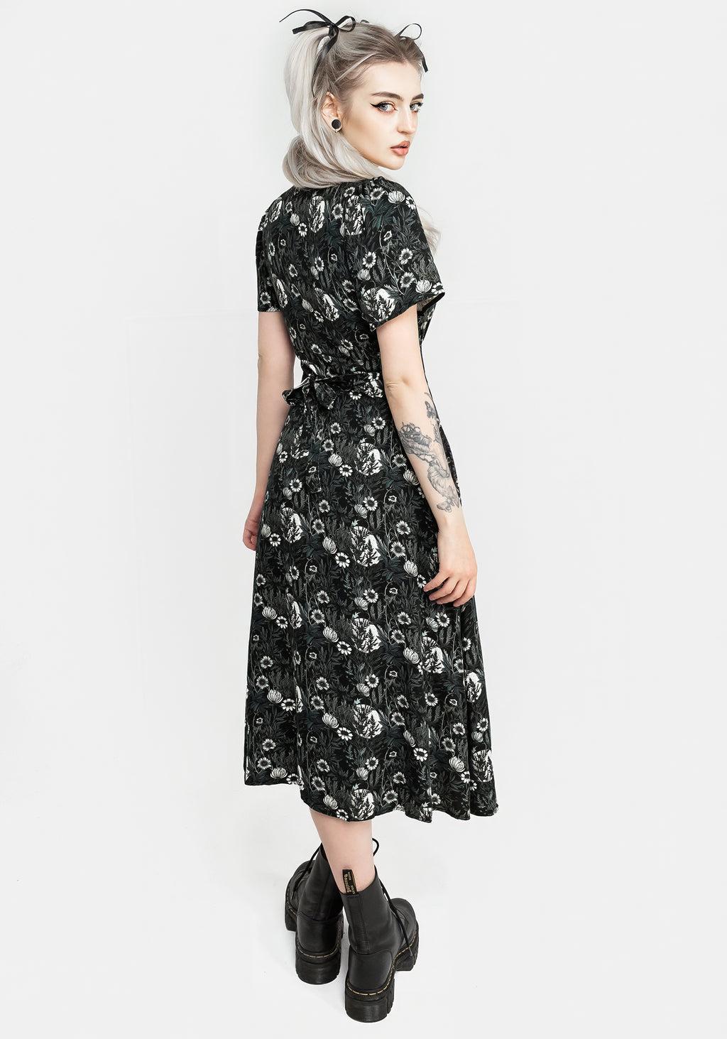 Nightbloom Button Up Midi Dress Product Image