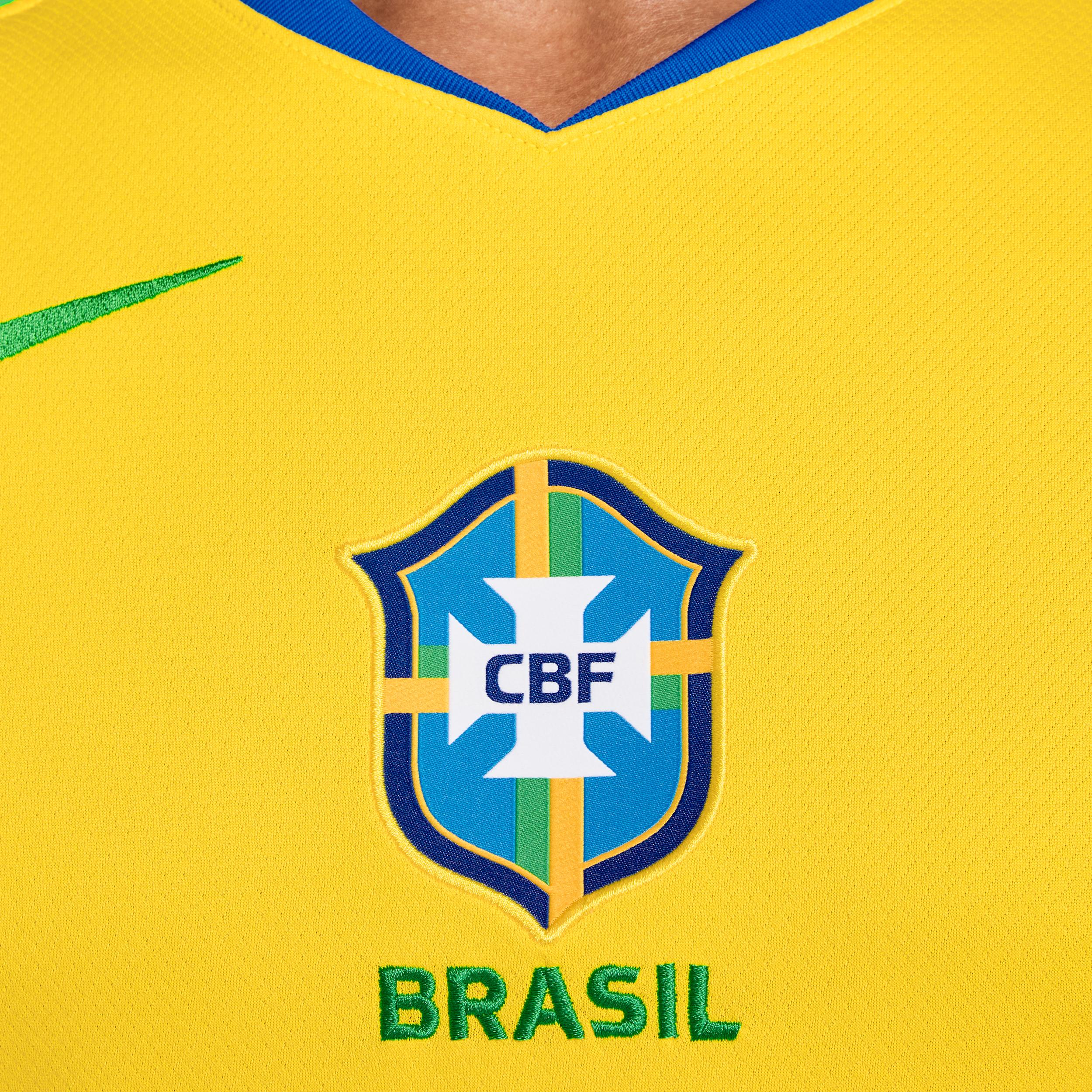 Brazil 2025 Stadium Home (Team) Nike Mens Dri-FIT Soccer Replica Jersey | FZ9011-718 Product Image