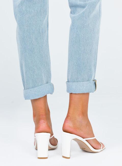 Billini Silas Heels White Product Image