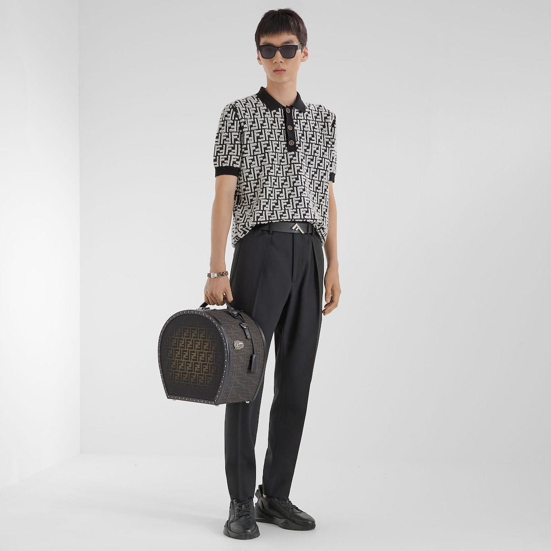 Fendi Flow SneakersBlack leather low-tops Product Image