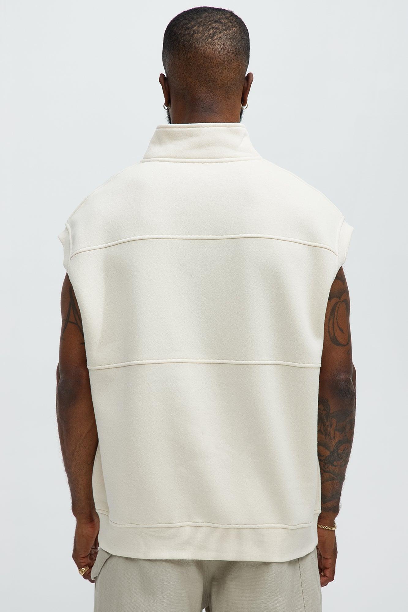 Tyson Over Trails Sleeveless Sweatshirt - Cream Product Image