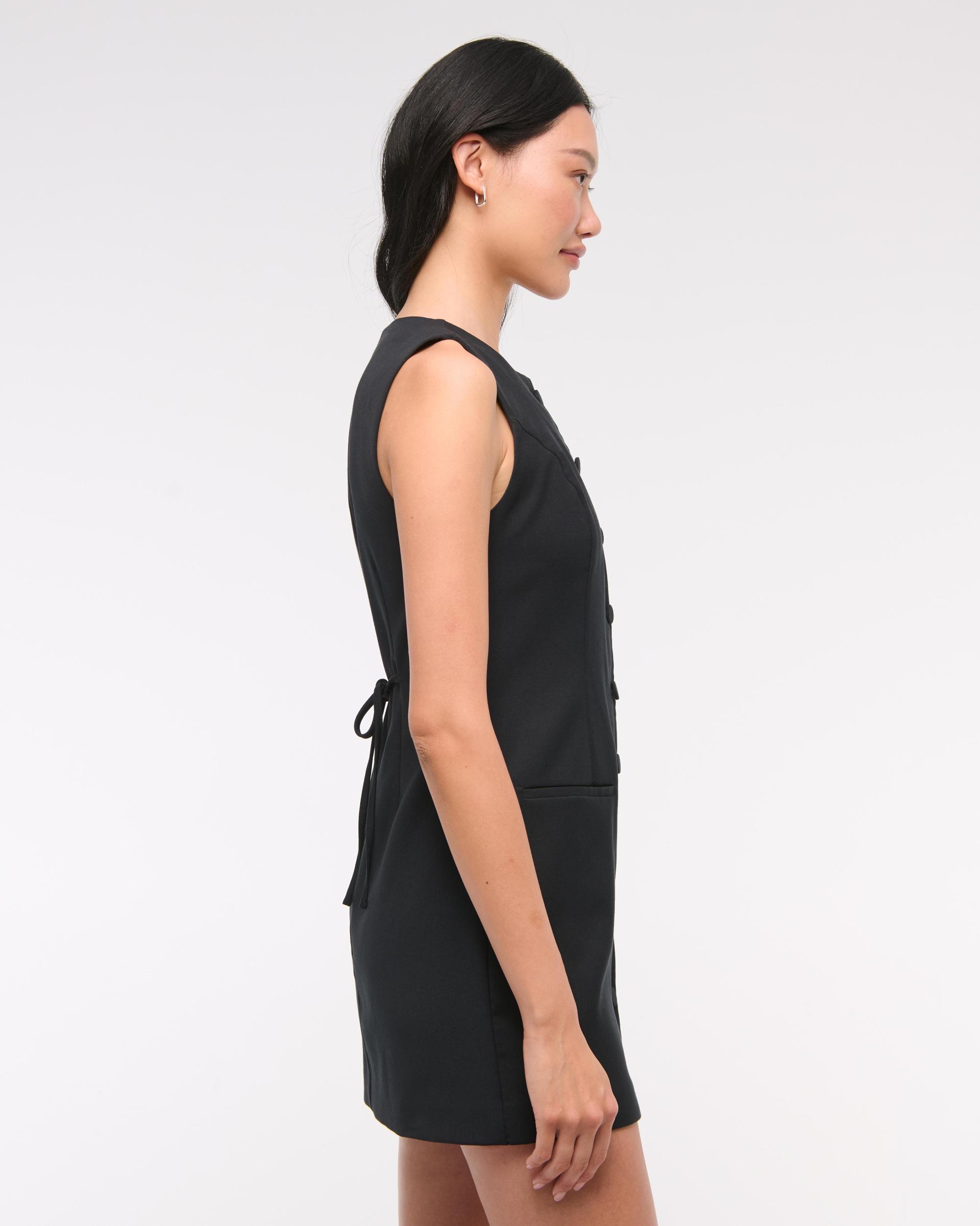 The A&F Mara High-Neck Vest Mini Dress Product Image