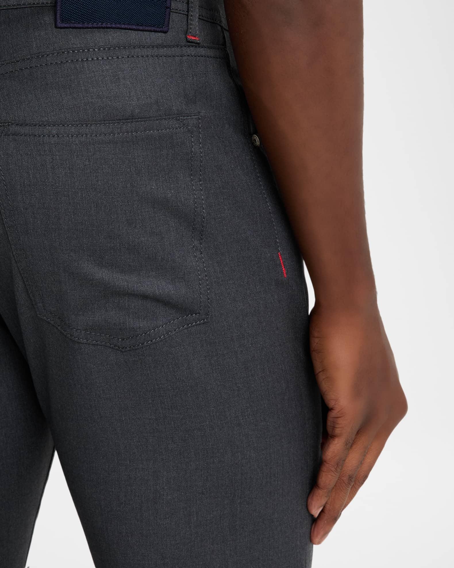 Men's Wool Straight Fit Five-Pocket Pants Product Image