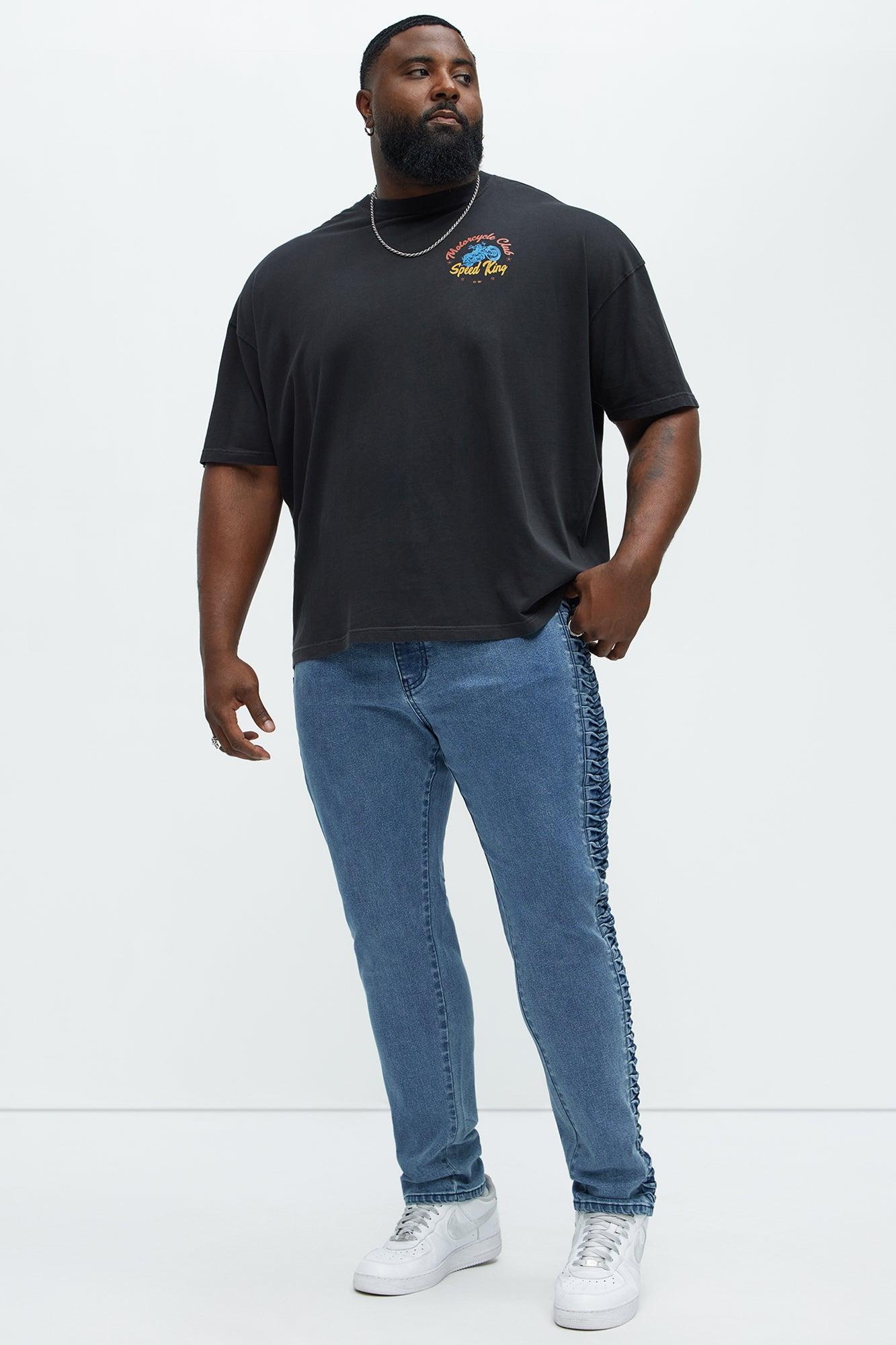 Motorcycle Club Speed King Oversized Short Sleeve Tee - Black Product Image