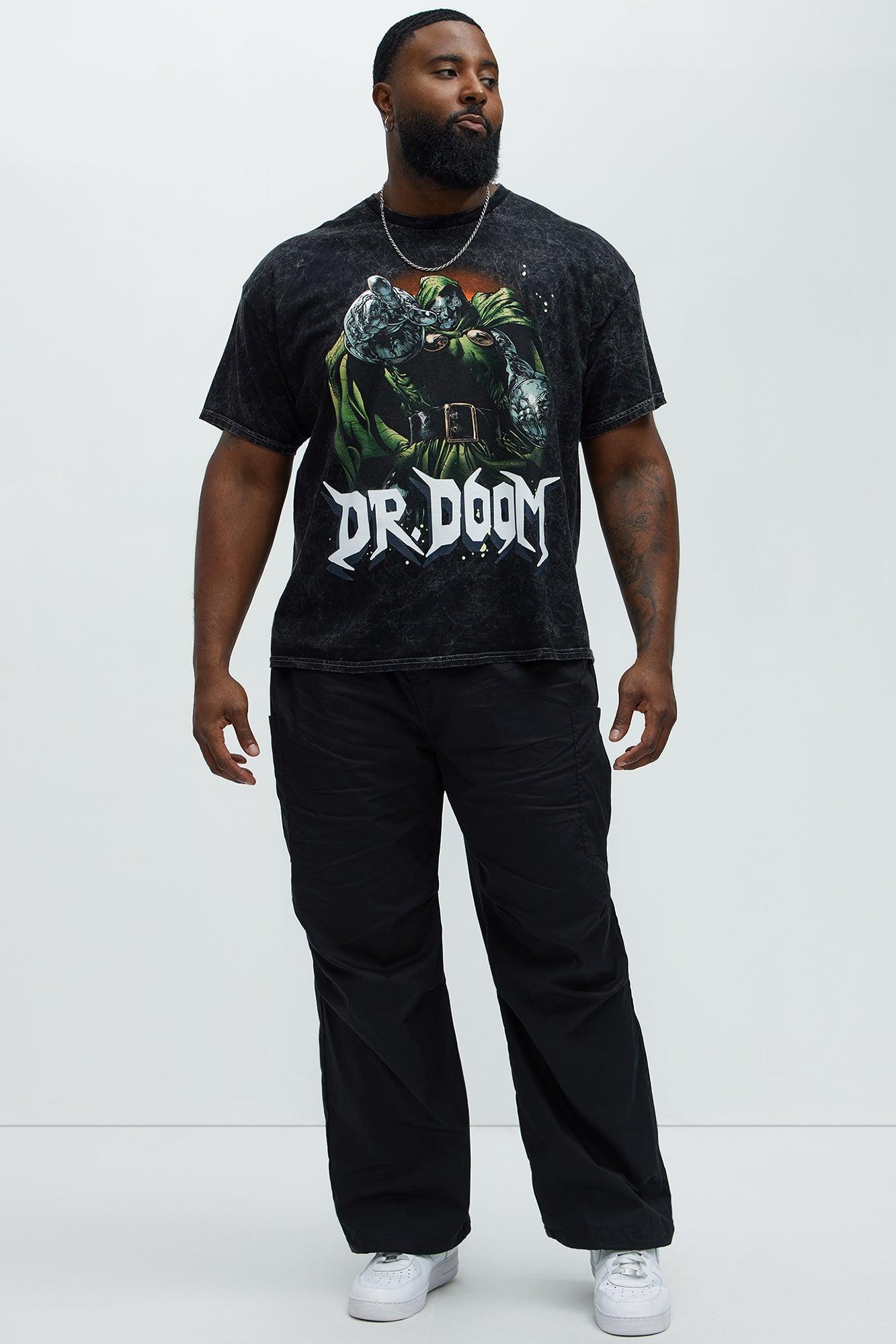 Marvel Dr. Doom Oversized Short Sleeve Tee - Black Wash Product Image
