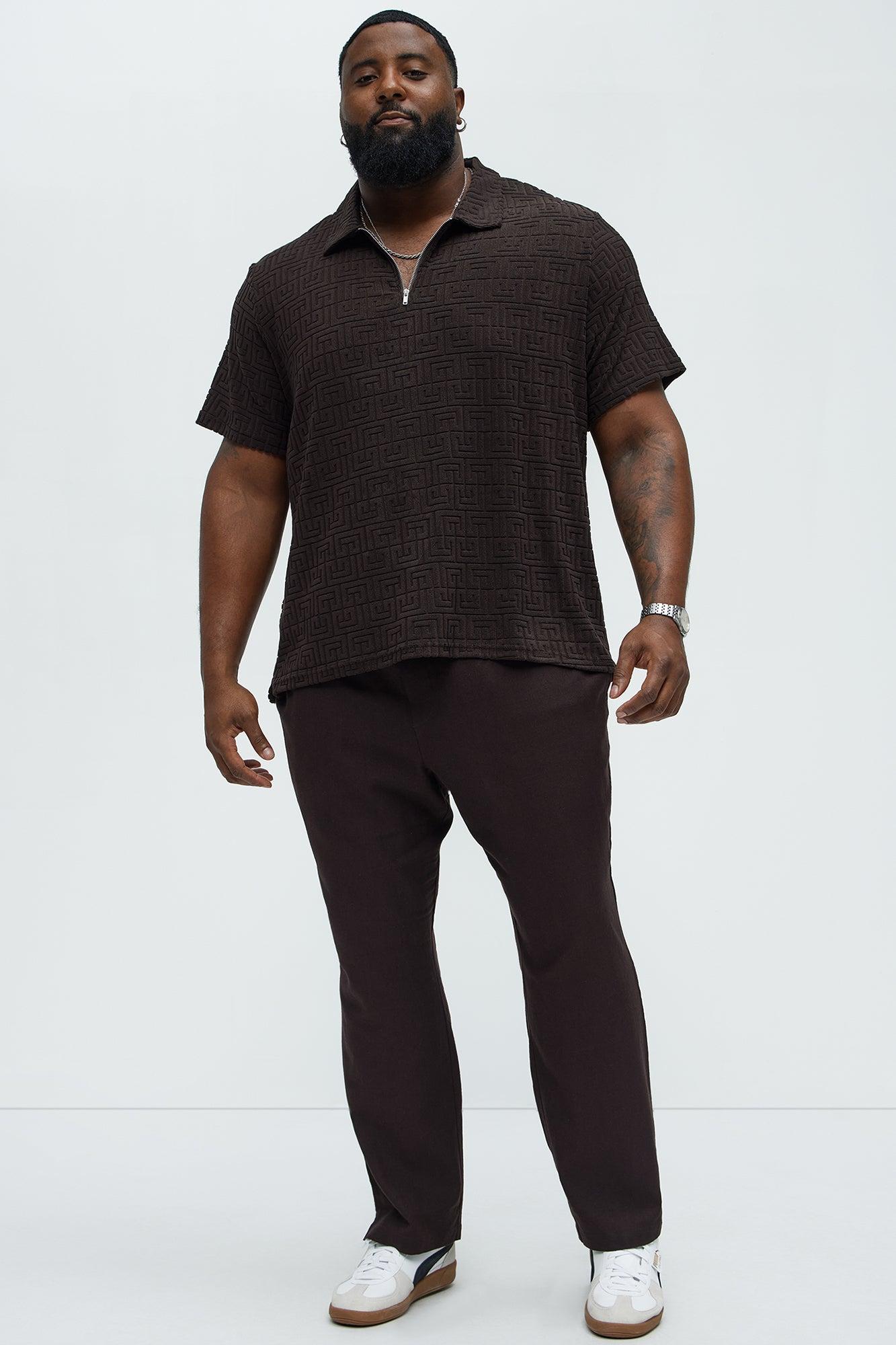 Bahamas Linen Slim Pull On Pants - Brown Product Image