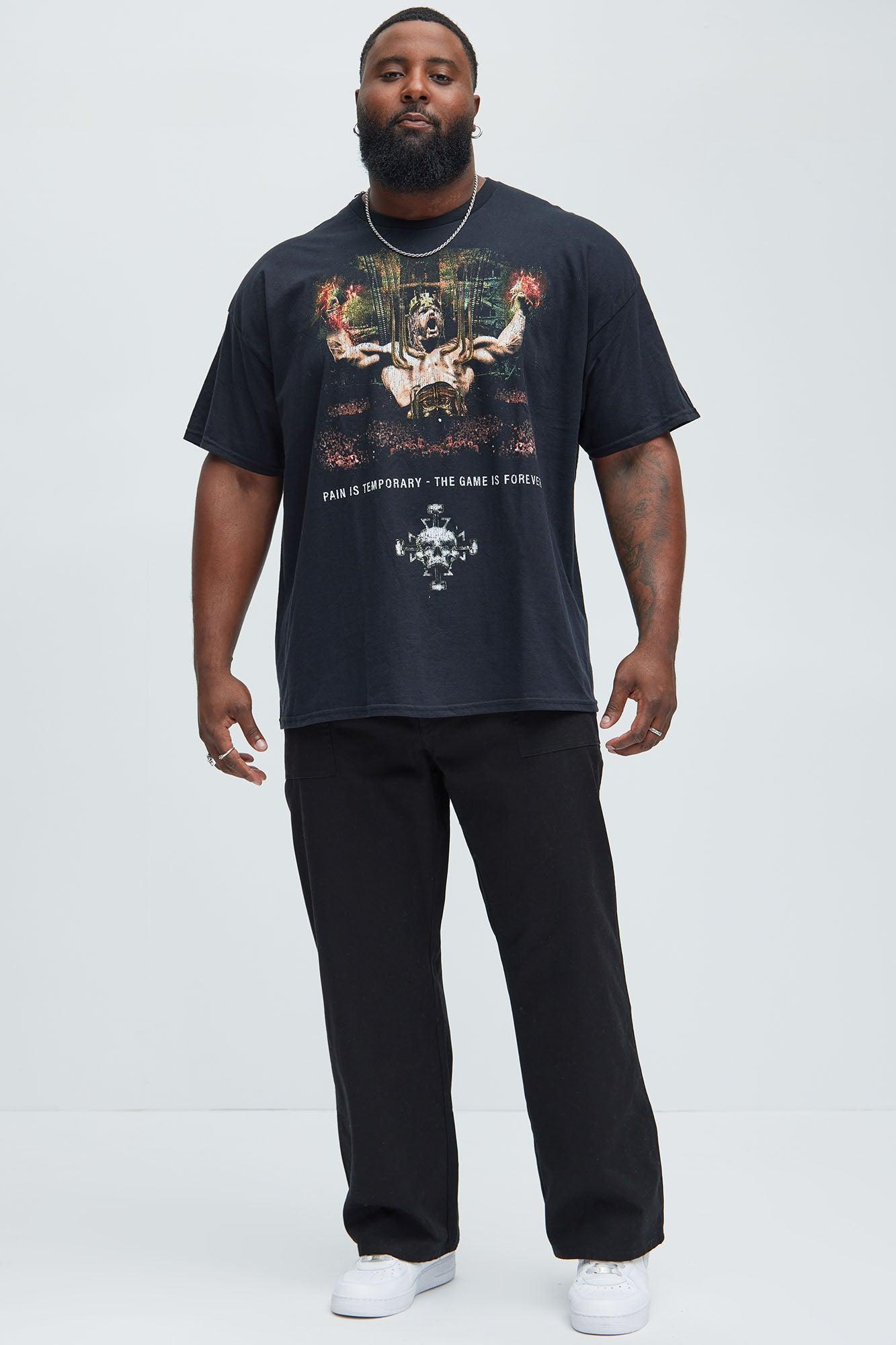 WWE Triple H Oversized Short Sleeve Tee - Black Product Image