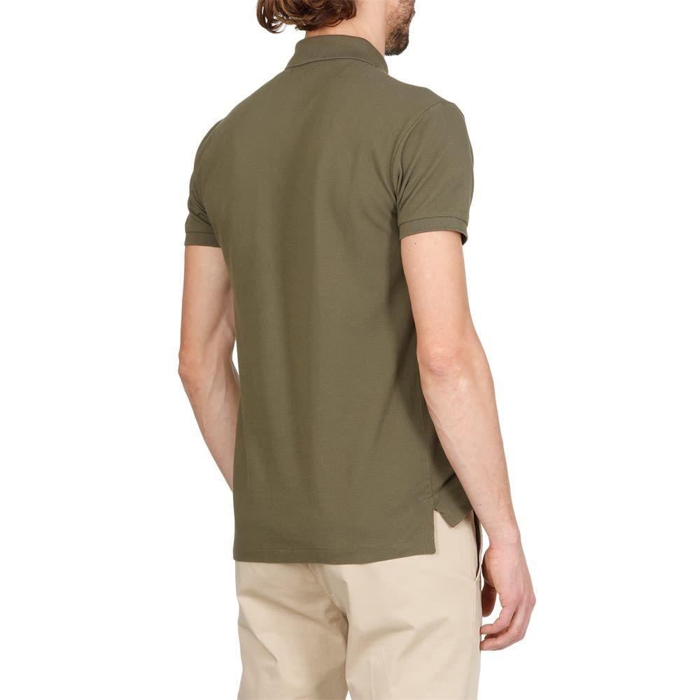 POLO RALPH LAUREN Green Polo Shirt With Pony Embroidery On The Front Product Image