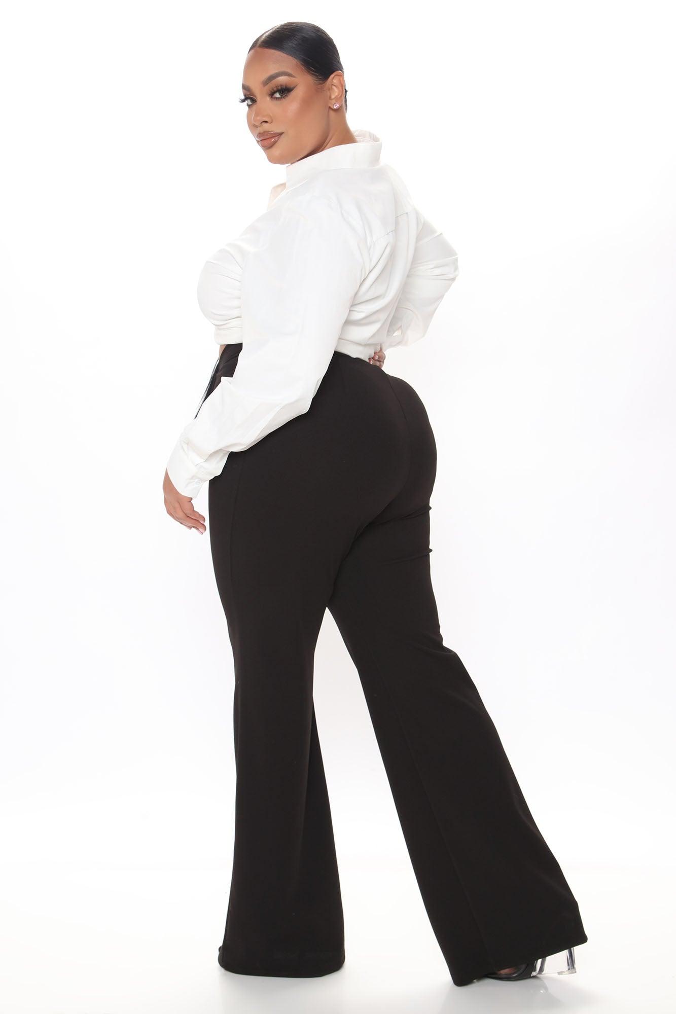 Call It Even Wide Leg Dress Pants - Black Product Image