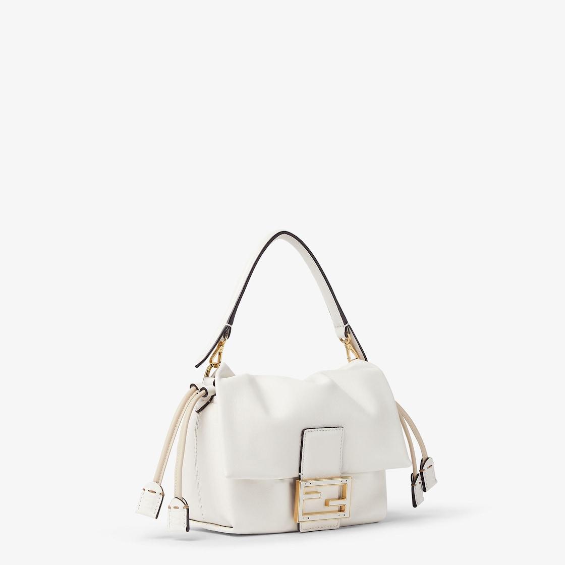 Mamma Baguette SmallWhite nappa leather mini bag Product Image