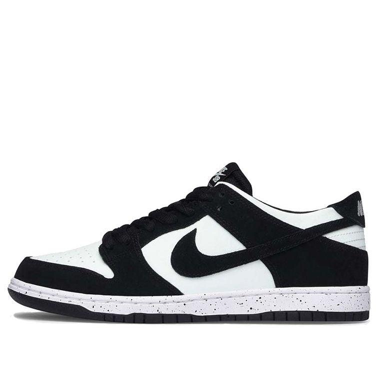 Black & White Dunk Low Retro Sneakers Product Image