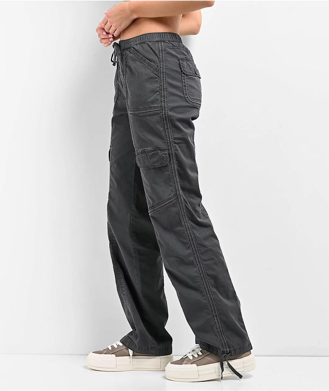 Unionbay Shay Grey Straight Leg Cargo Pants Product Image