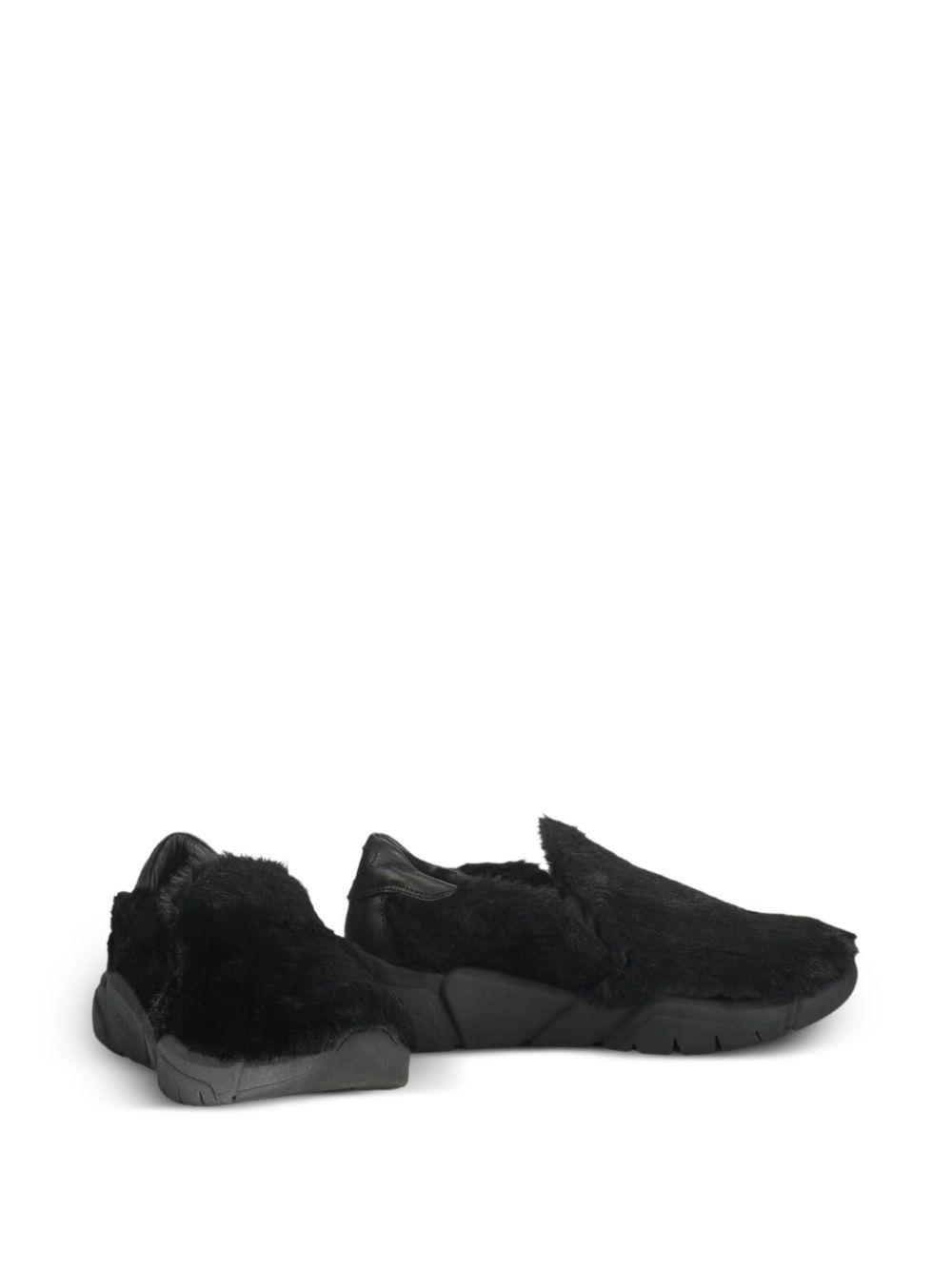 faux-fur sneakers Product Image