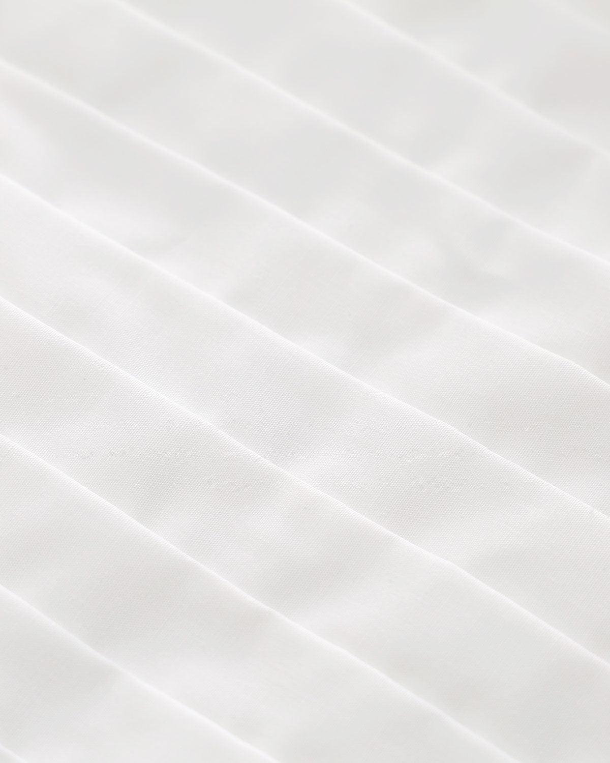 White Round Neck Pleated Tank Top Product Image